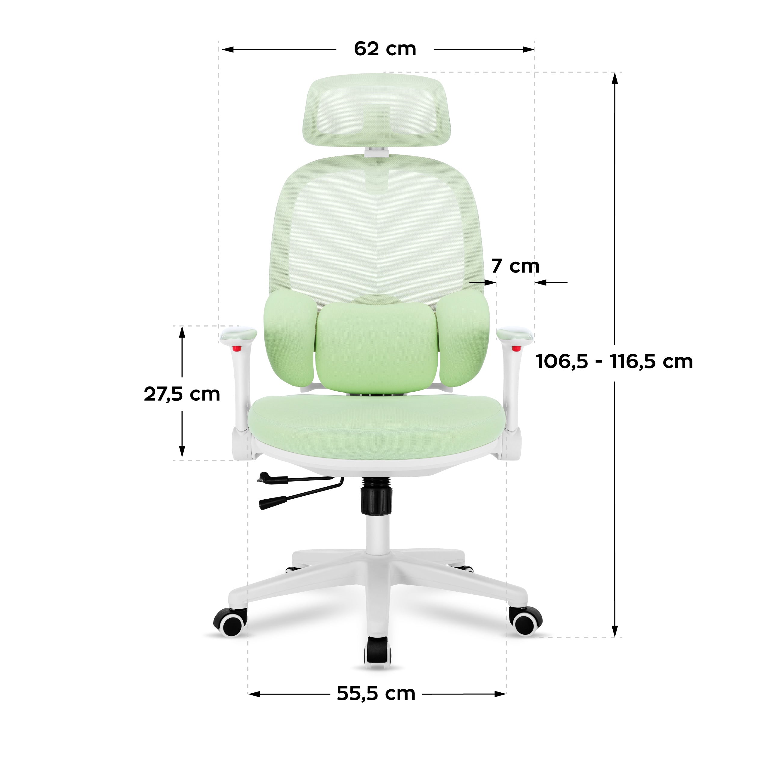 Poltrona ergonomica per bambini Mark Adler Junior 6.3 Green