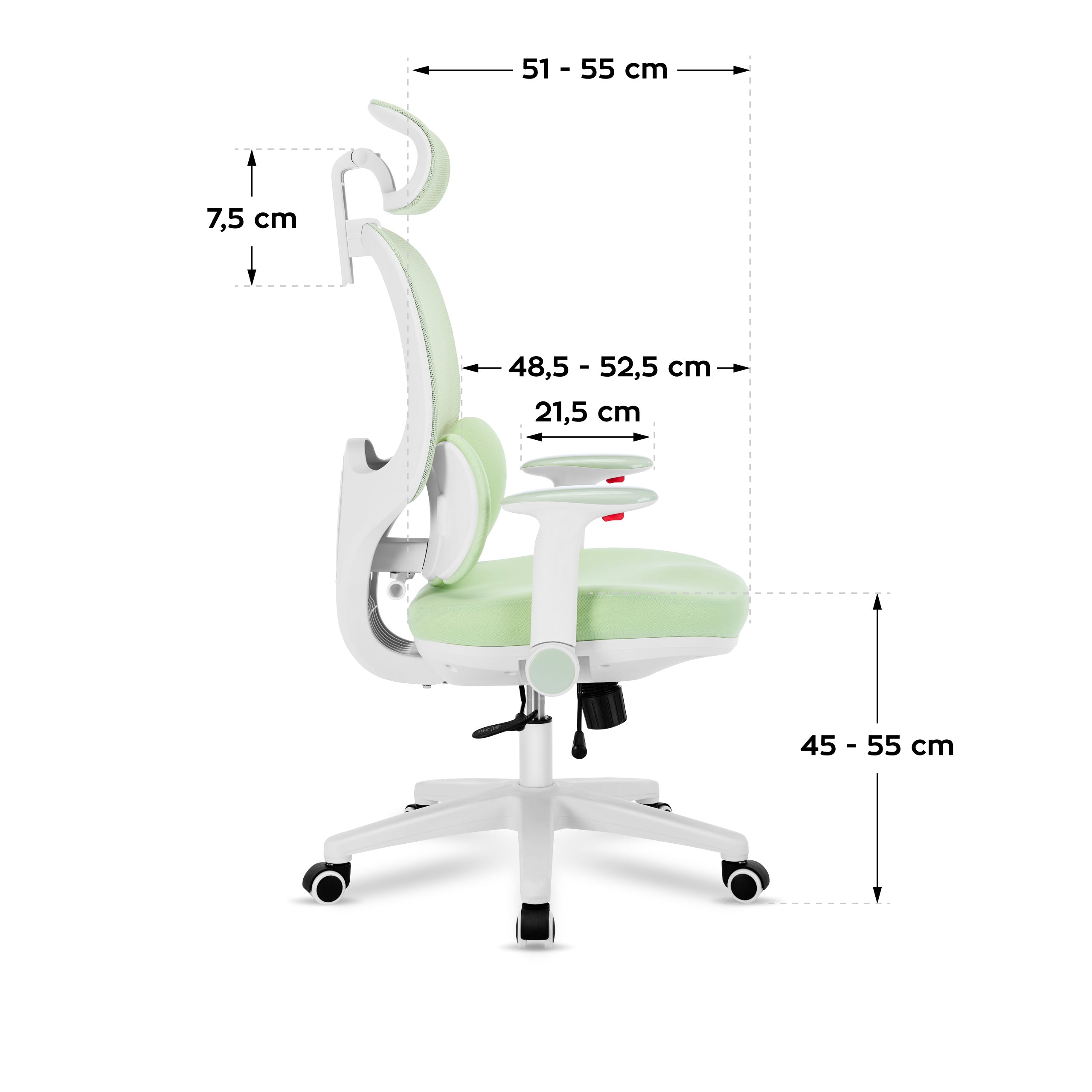 Poltrona ergonomica per bambini Mark Adler Junior 6.3 Green