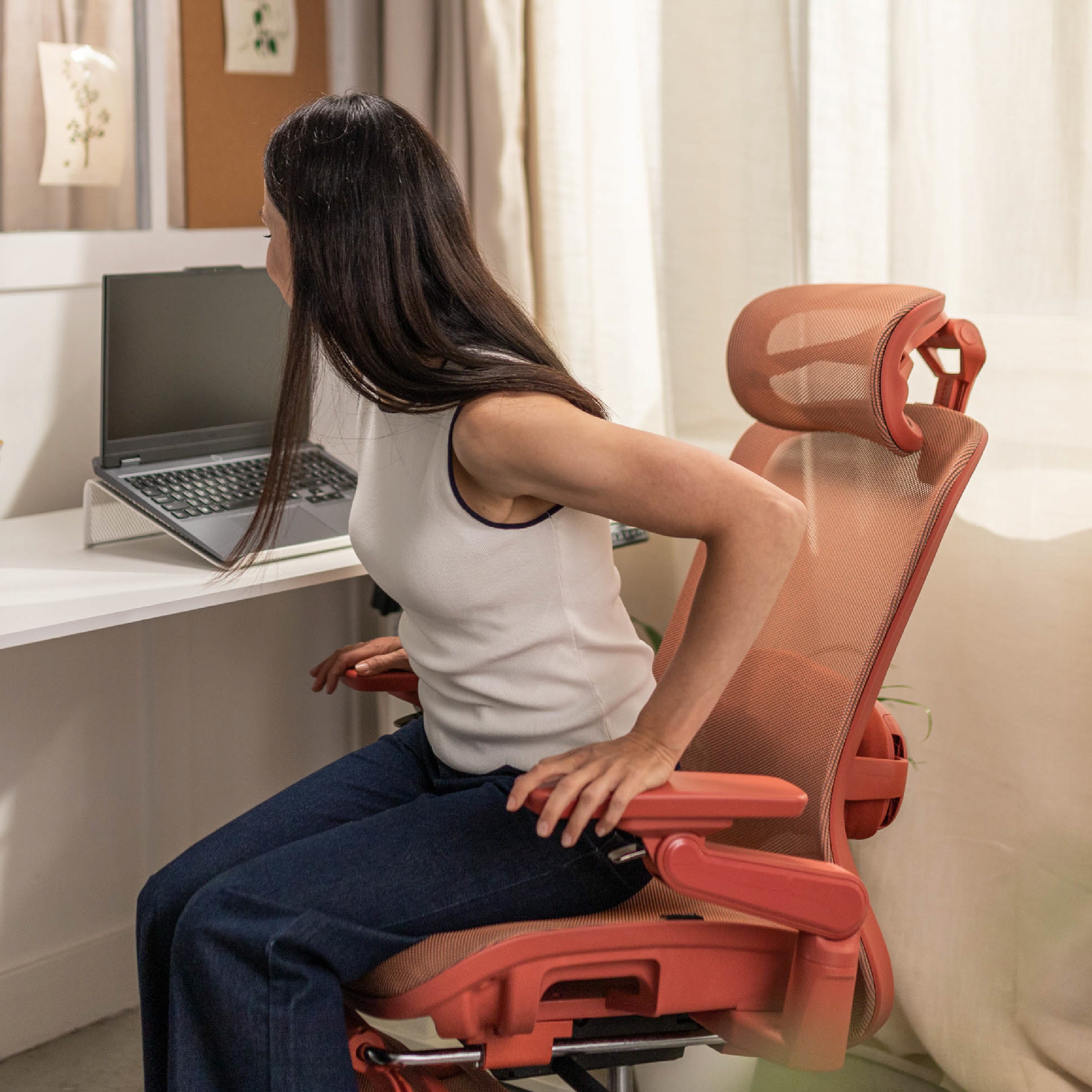 Poltrona ergonomica con funzione massaggio Mark Adler Leadpro 8.7 Red