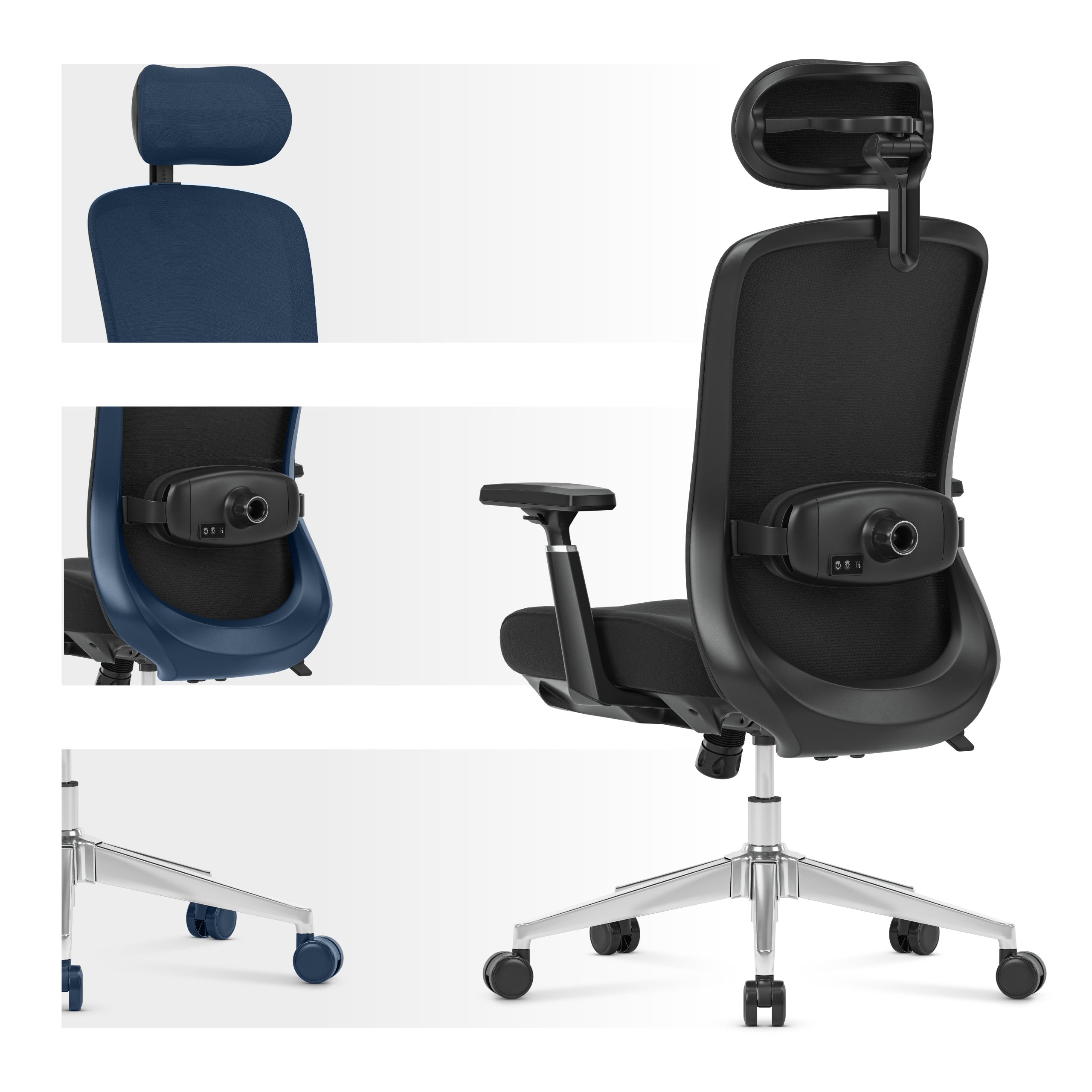 Poltrona da ufficio con funzione massaggio Mark Adler Leadpro 6.0 Black