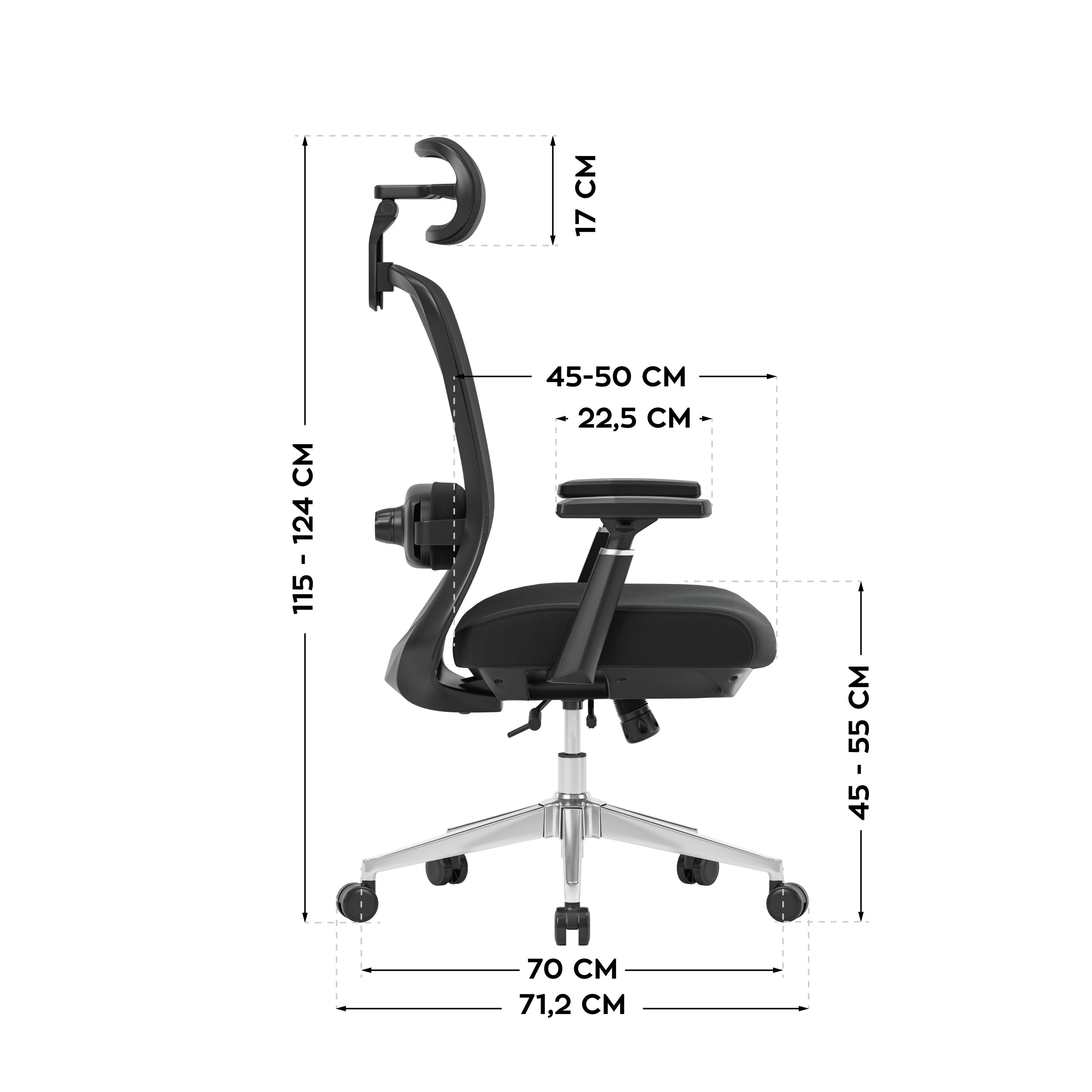 Poltrona da ufficio con funzione massaggio Mark Adler Leadpro 6.0 Black