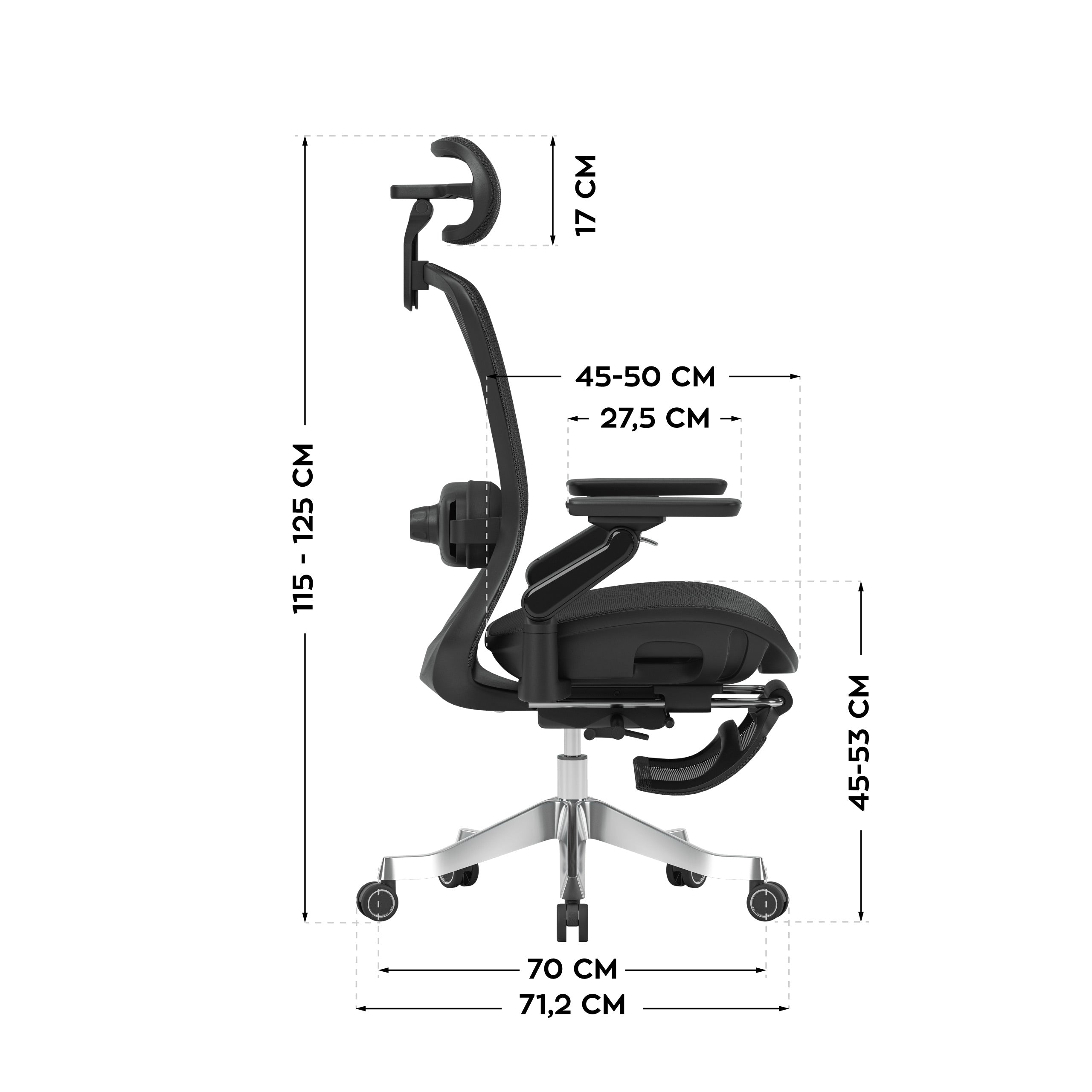 Poltrona ergonomica con funzione massaggio Mark Adler Leadpro 8.7 Black