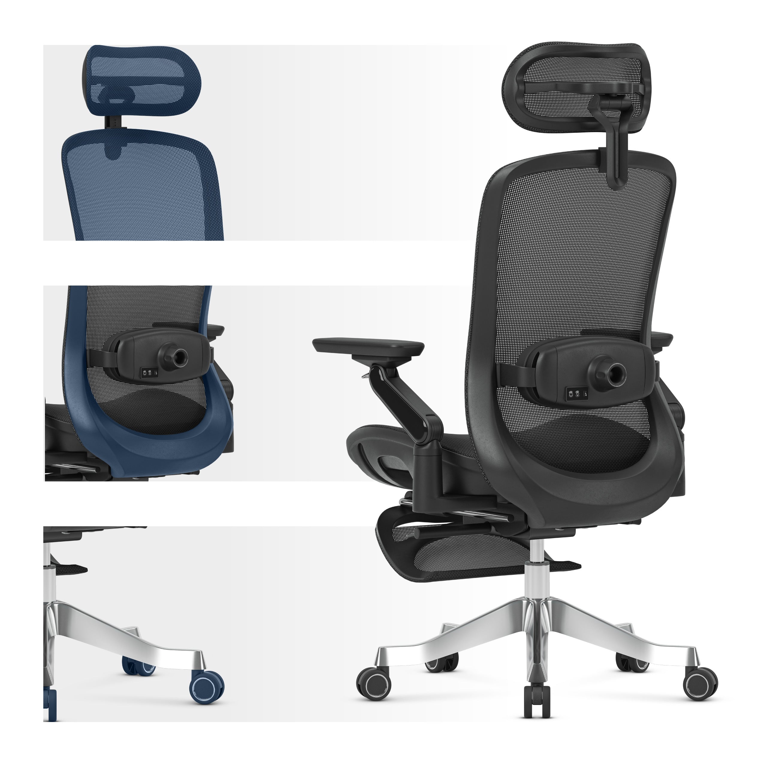 Poltrona ergonomica con funzione massaggio Mark Adler Leadpro 8.7 Black