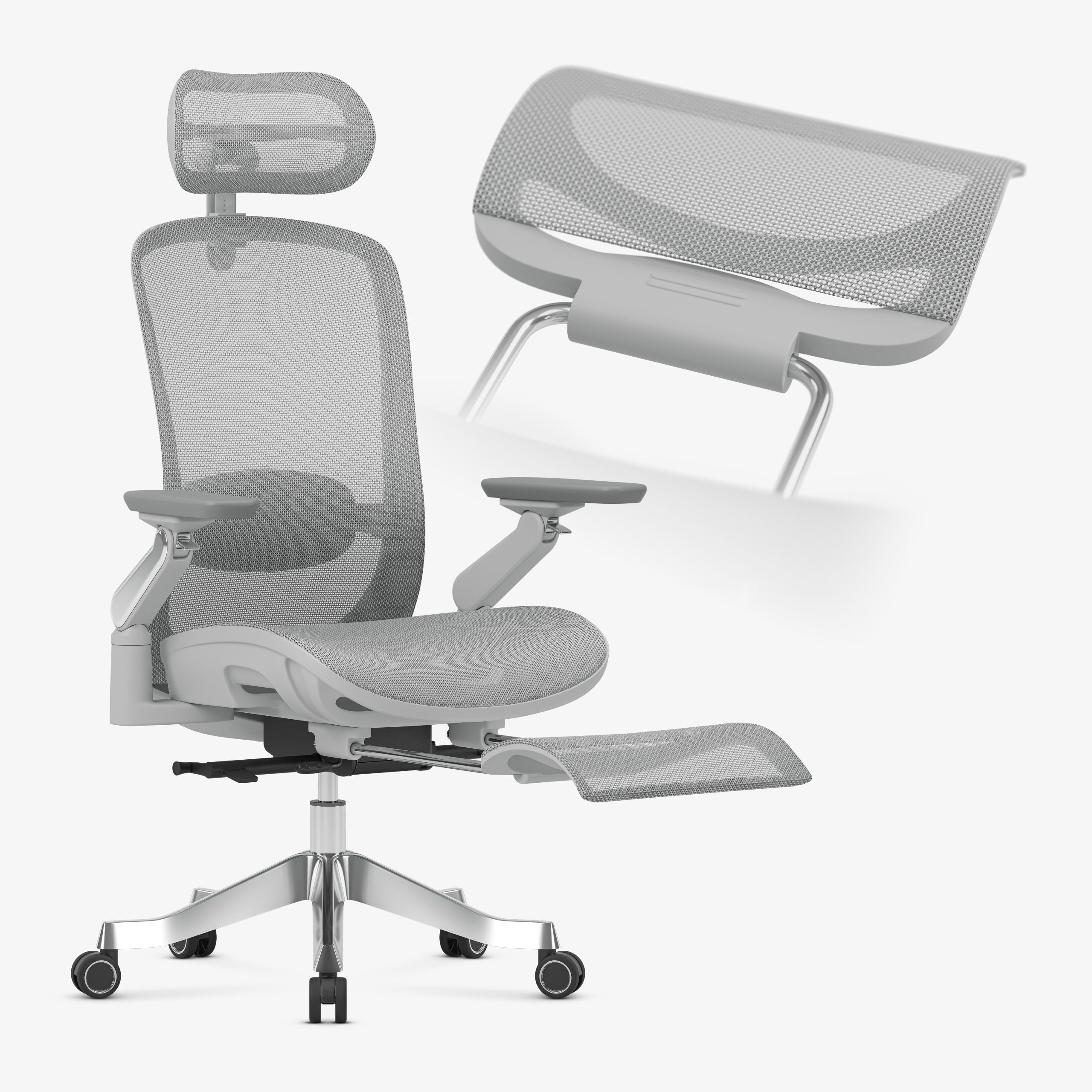Poltrona ergonomica con funzione massaggio Mark Adler Leadpro 8.7 Grey