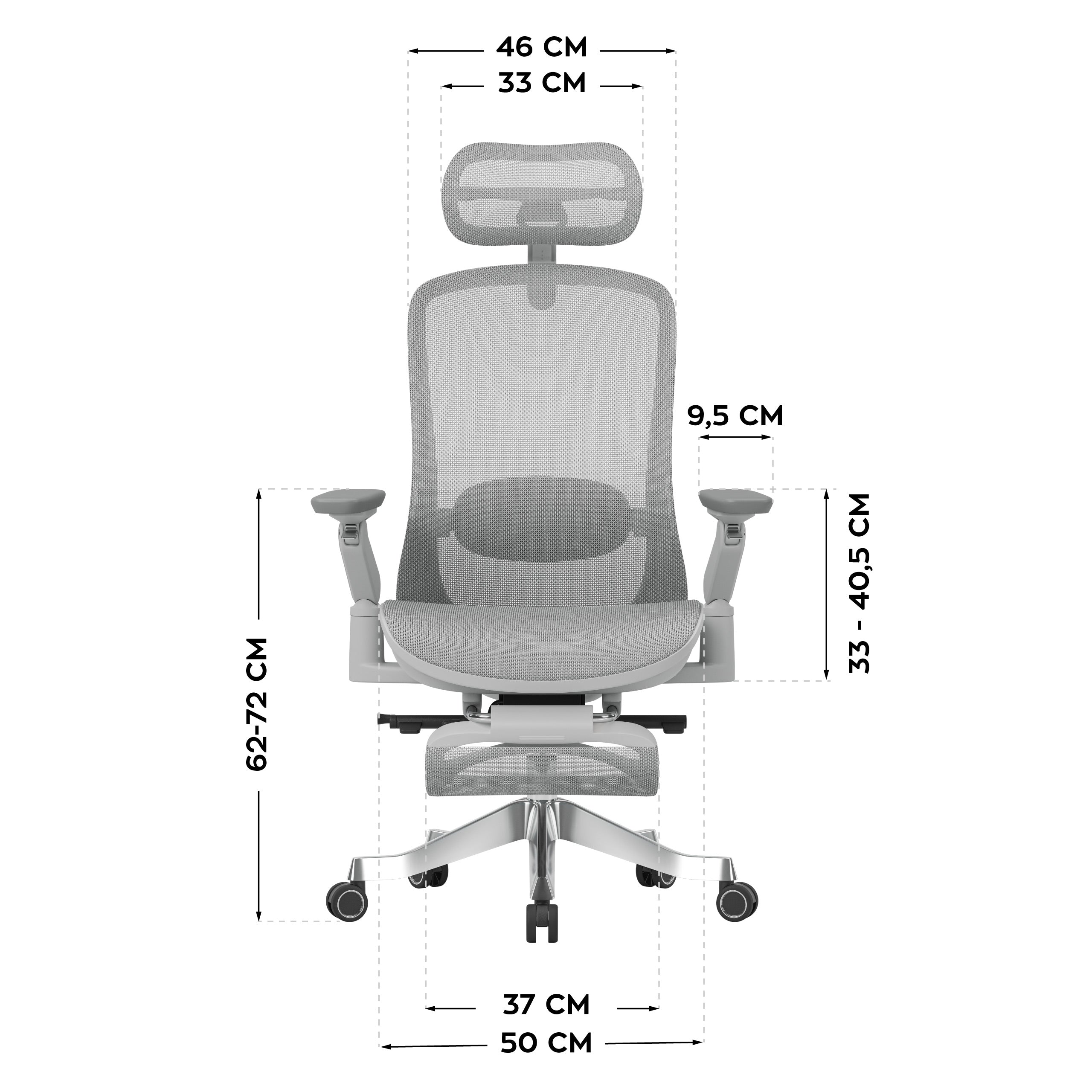 Poltrona ergonomica con funzione massaggio Mark Adler Leadpro 8.7 Grey