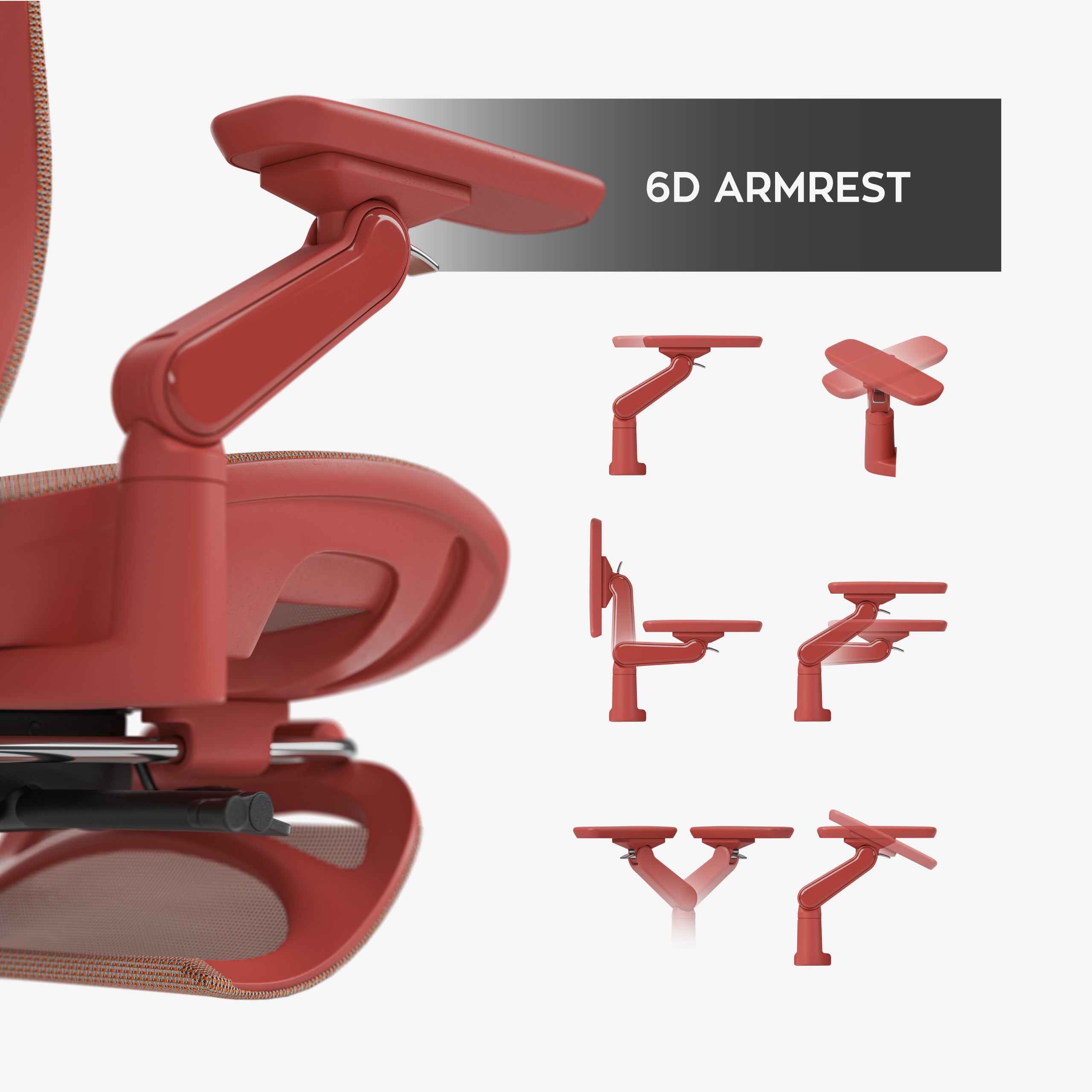 Poltrona ergonomica con funzione massaggio Mark Adler Leadpro 8.7 Red