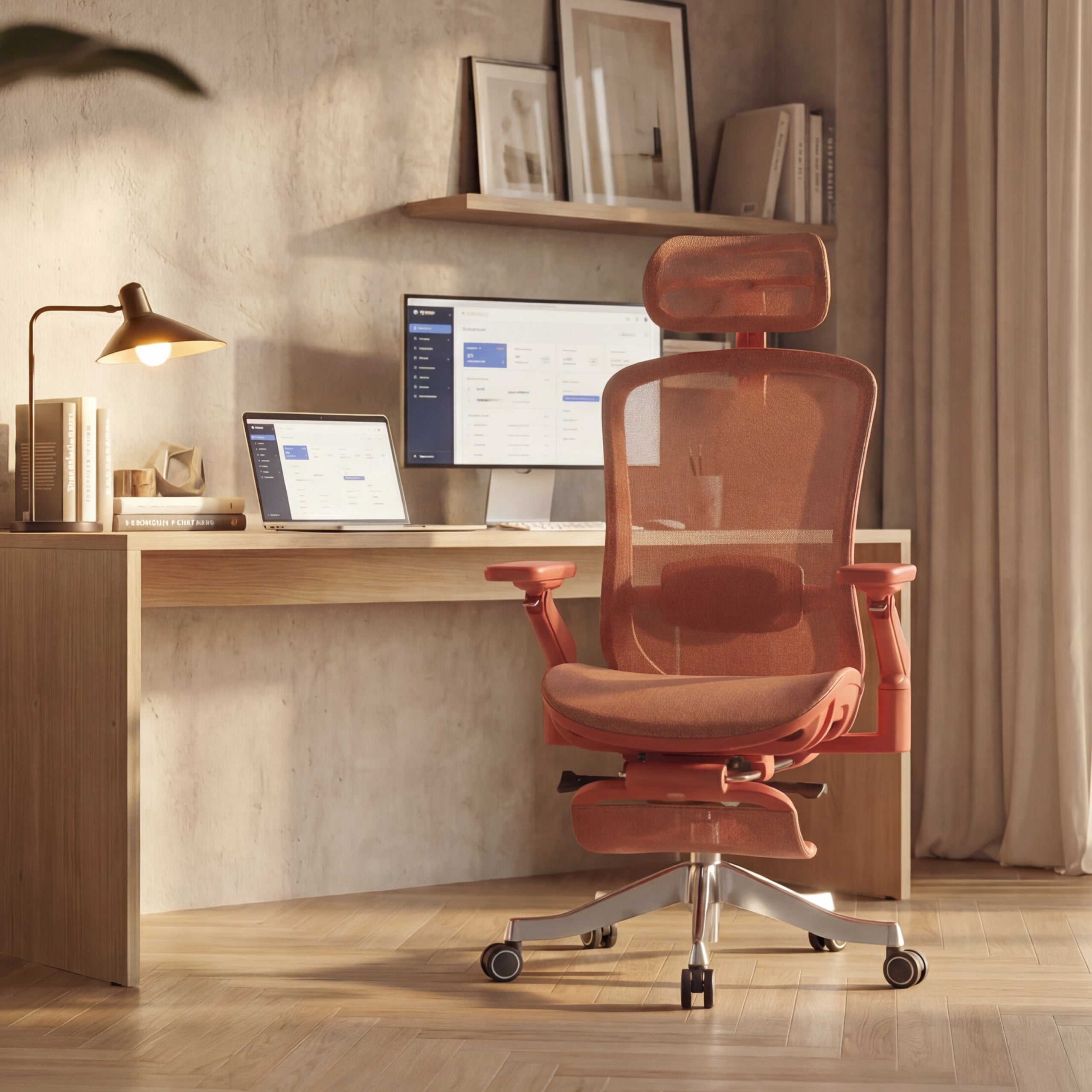Poltrona ergonomica con funzione massaggio Mark Adler Leadpro 8.7 Red