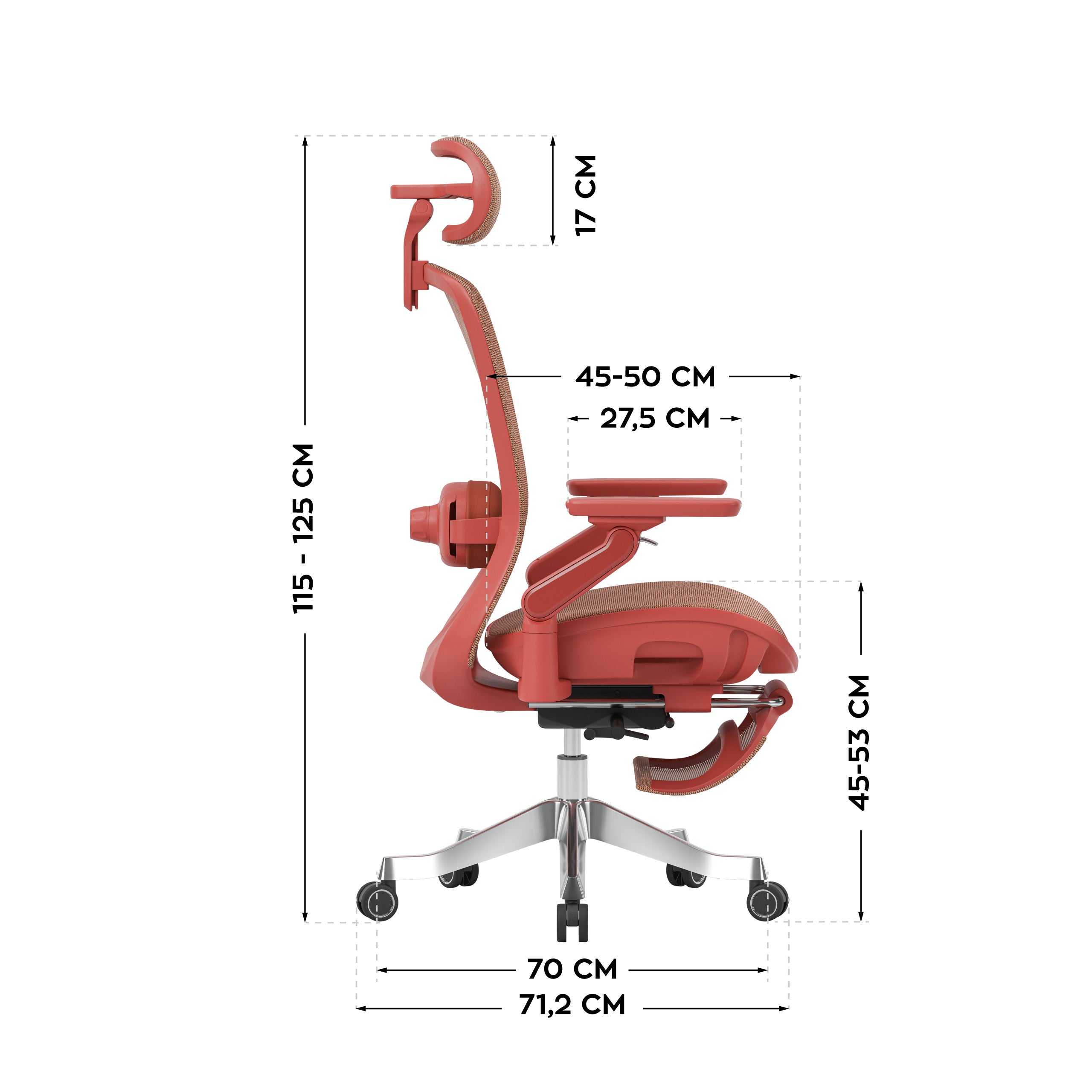 Poltrona ergonomica con funzione massaggio Mark Adler Leadpro 8.7 Red