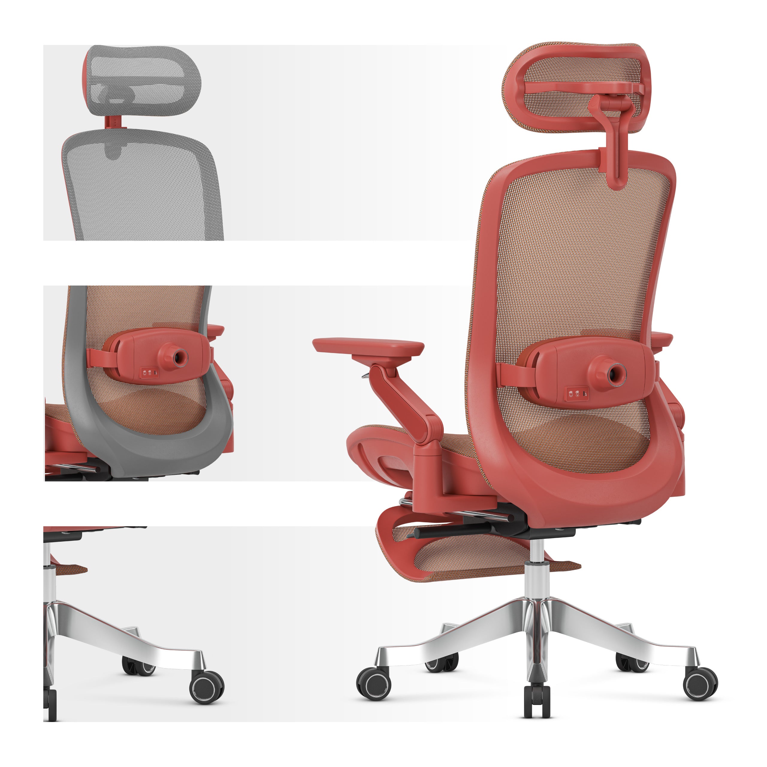 Poltrona ergonomica con funzione massaggio Mark Adler Leadpro 8.7 Red