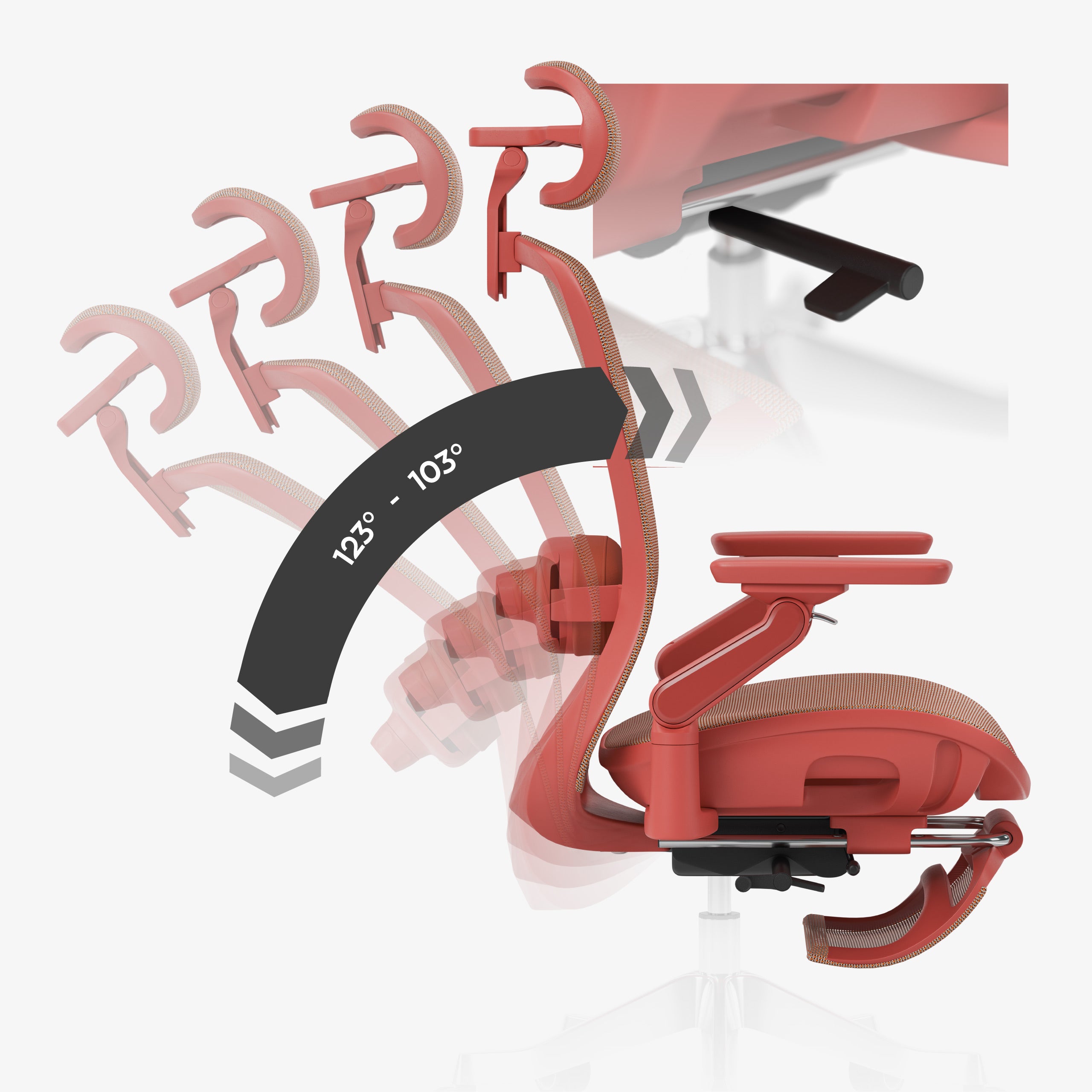 Poltrona ergonomica con funzione massaggio Mark Adler Leadpro 8.7 Red