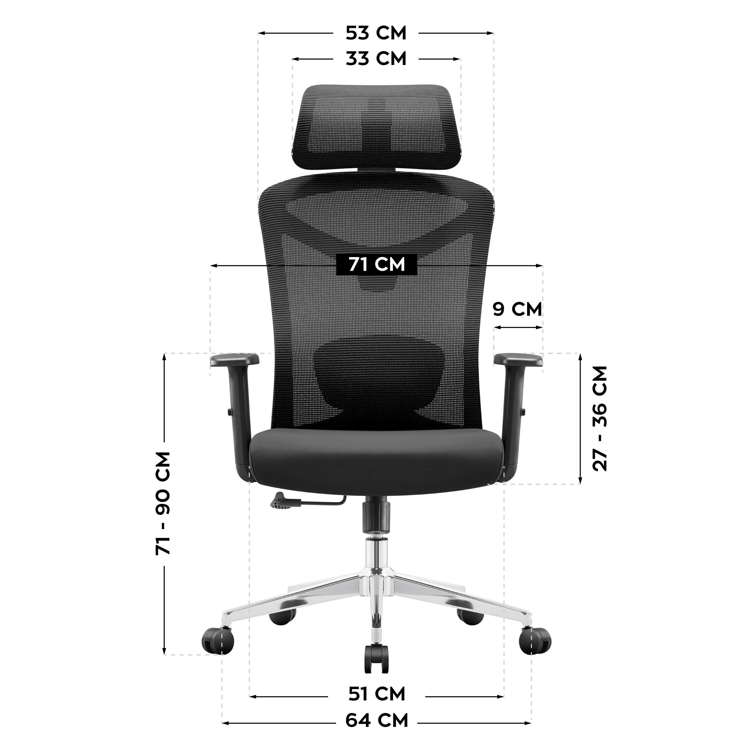 Poltrona da ufficio ergonomica Mark Adler Manager 2.6 Black