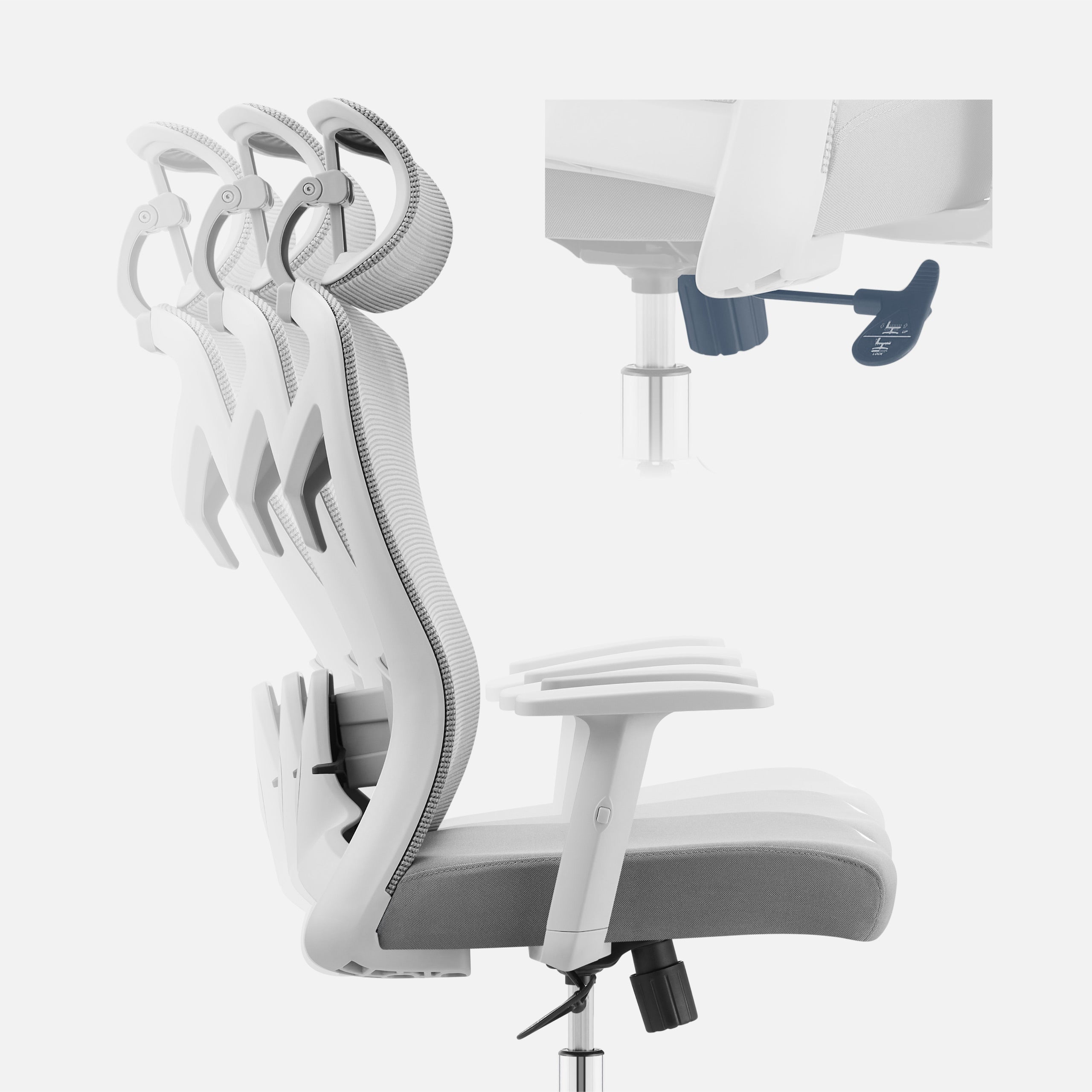 Poltrona da ufficio ergonomica Mark Adler Manager 2.6 Grey