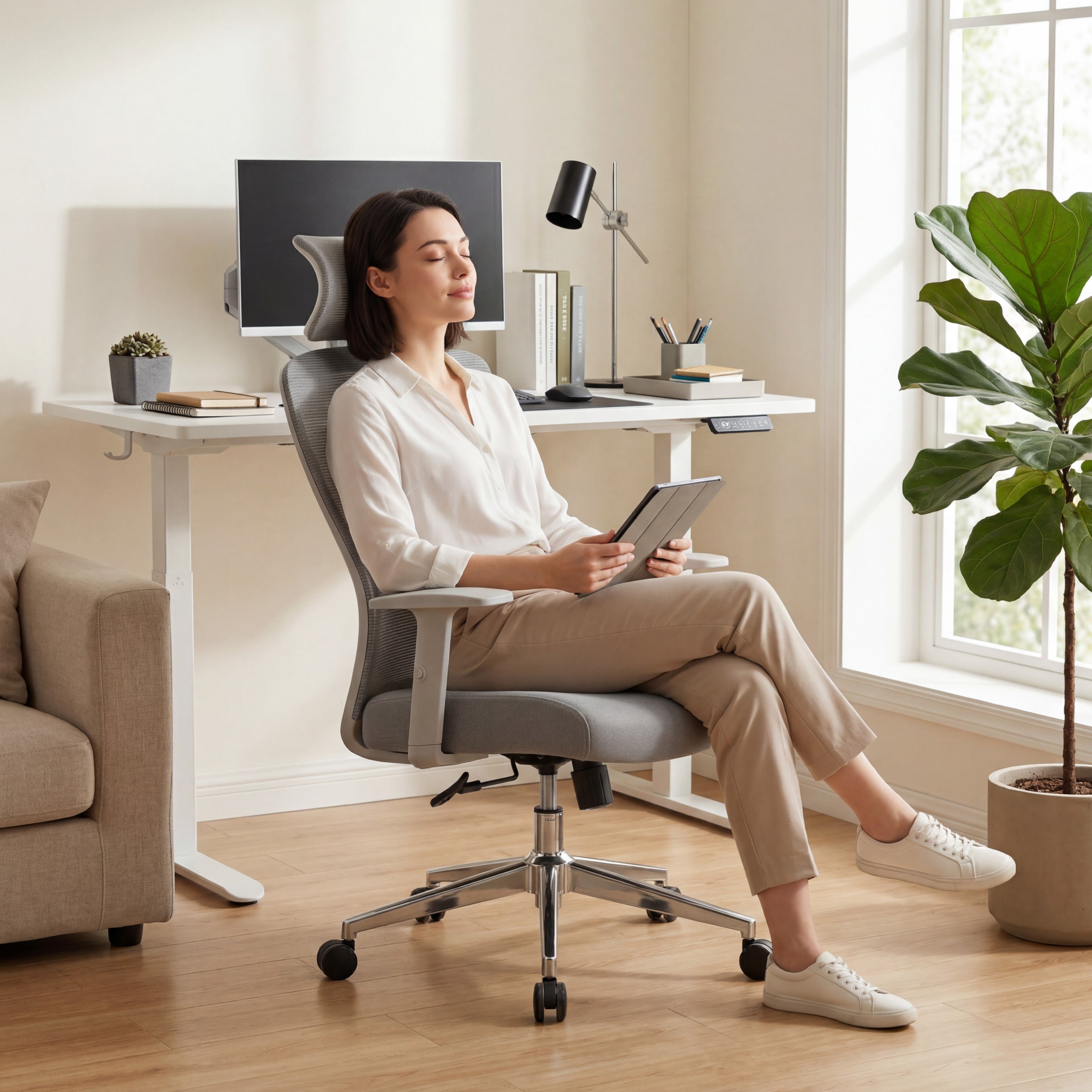 Poltrona da ufficio ergonomica Mark Adler Manager 2.6 Grey