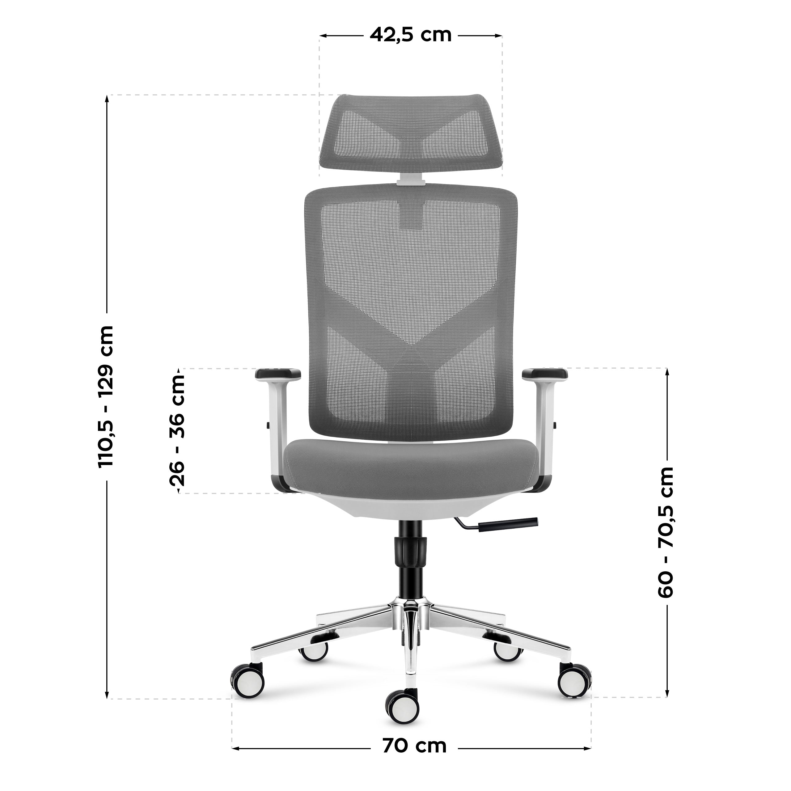 Poltrona ergonomica Mark Adler Manager 3.3 White