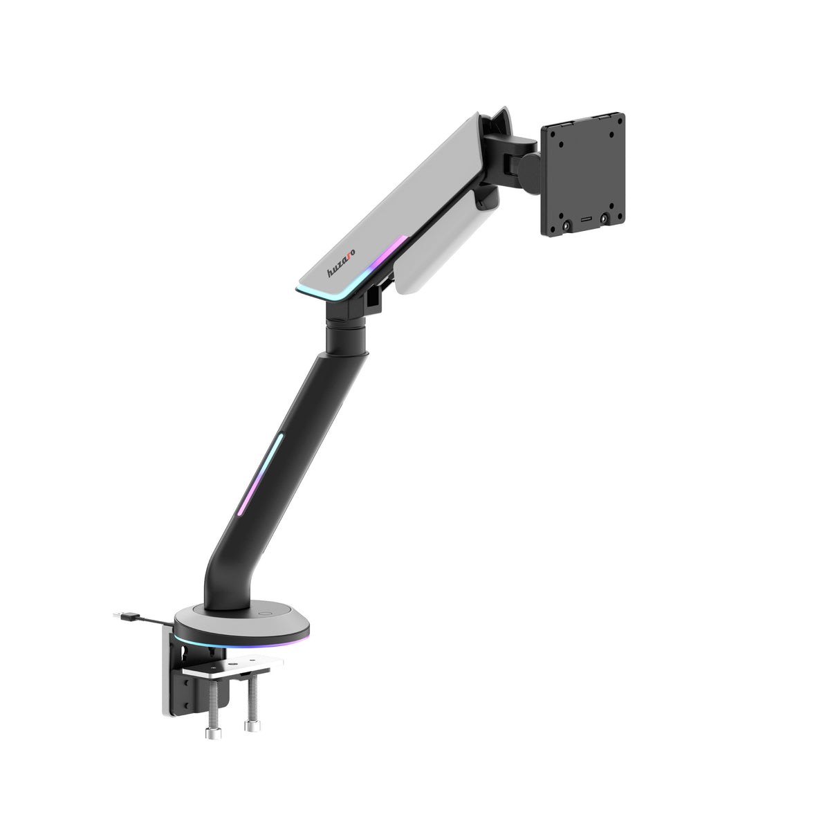 Braccio per monitor con LED RGB Huzaro Motion 1.8