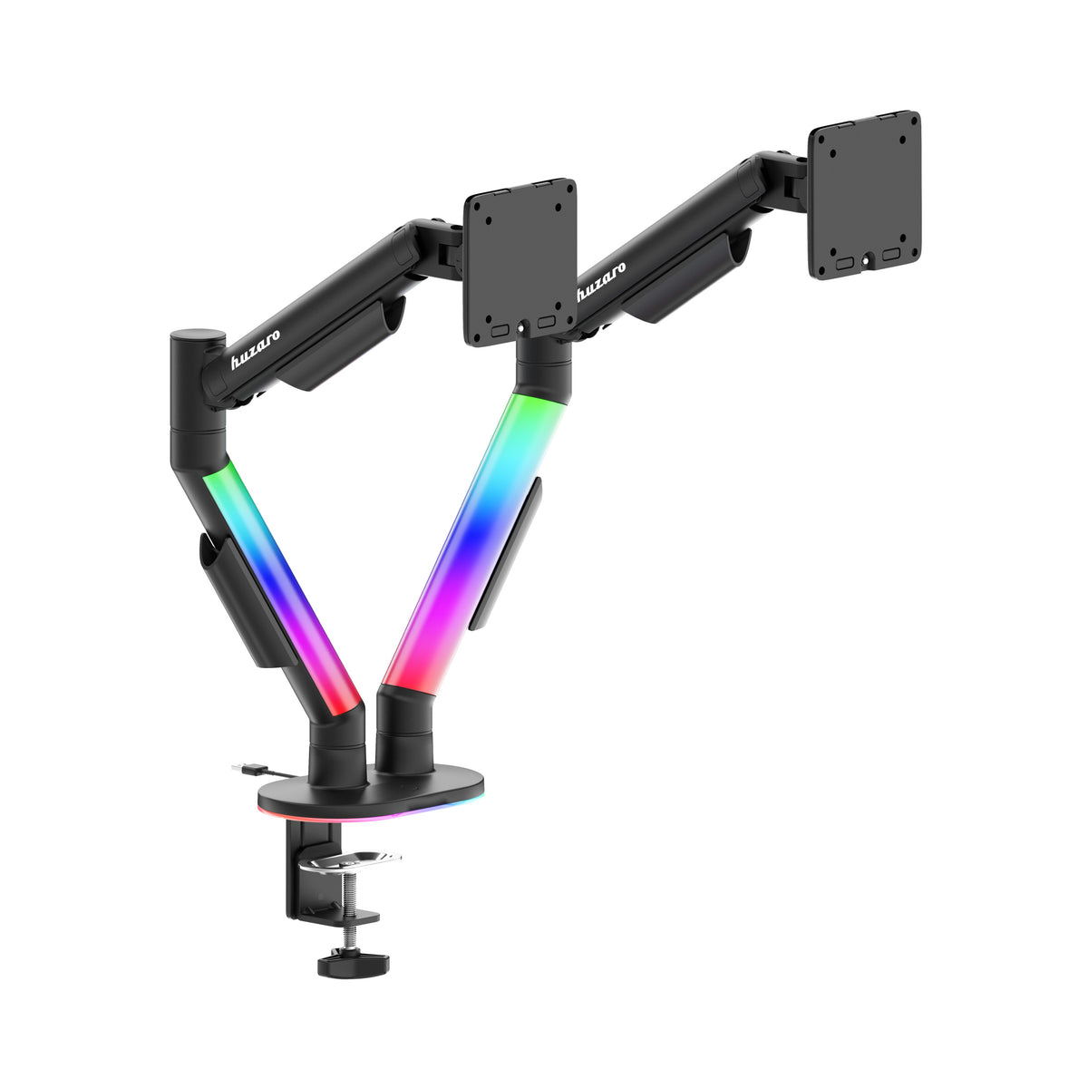 Supporto da scrivania per 2 monitor Huzaro Motion 2.6 RGB