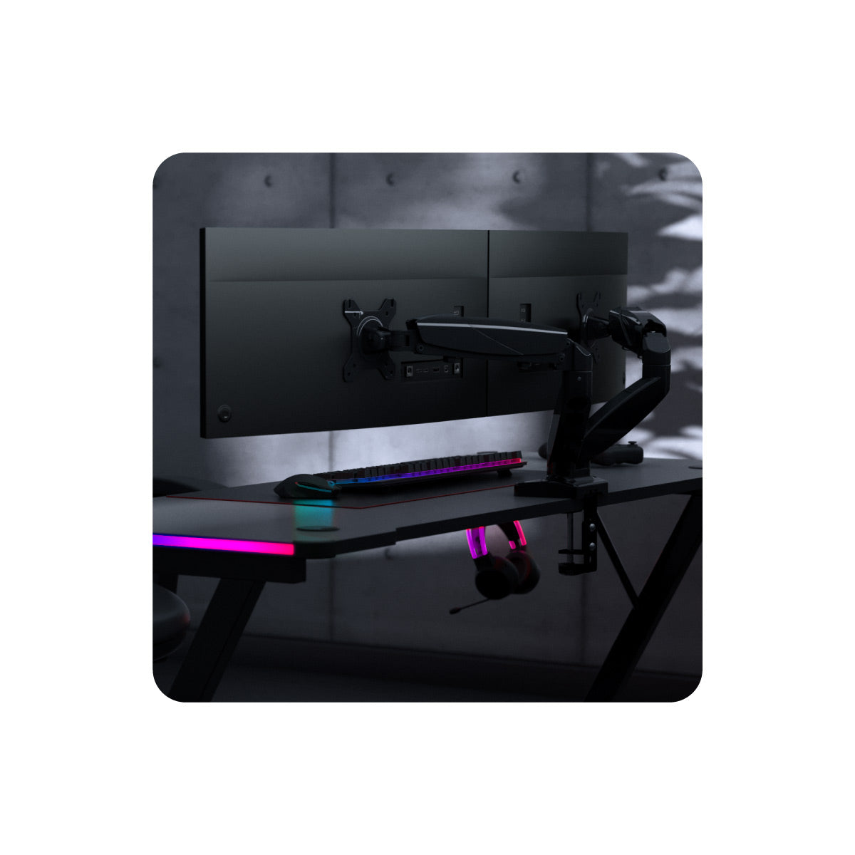 Supporto per due monitor