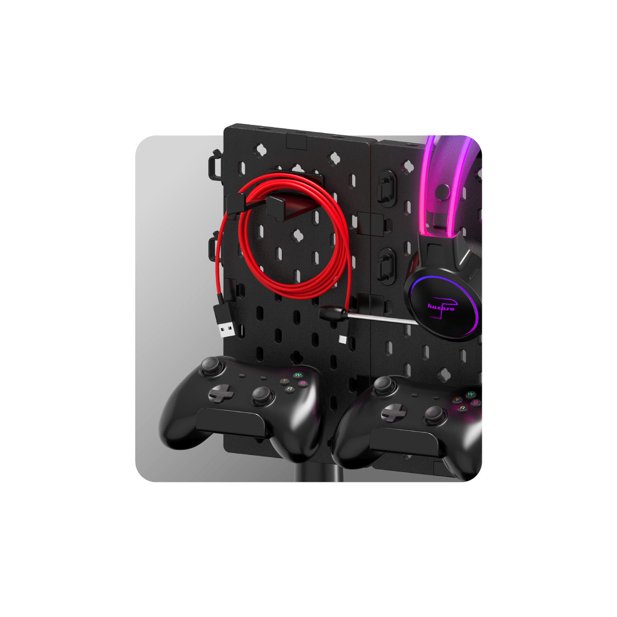 Supporto per cuffie da gioco, controller e accessori