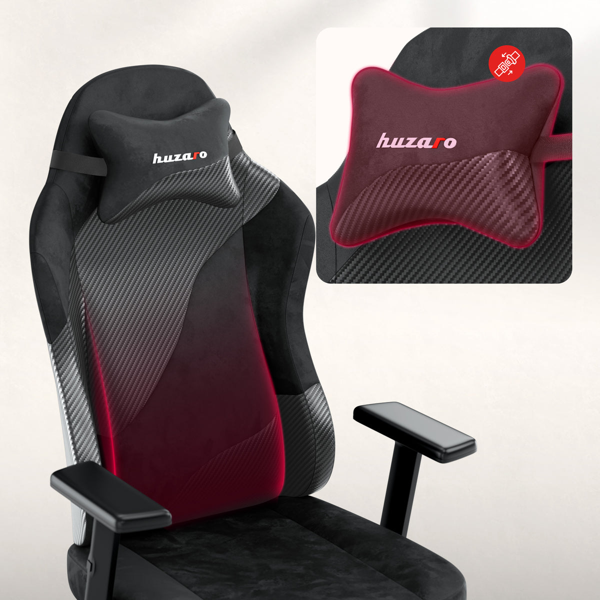 Sedia gaming per adolescenti Huzaro Ranger 5.7 Carbon Black