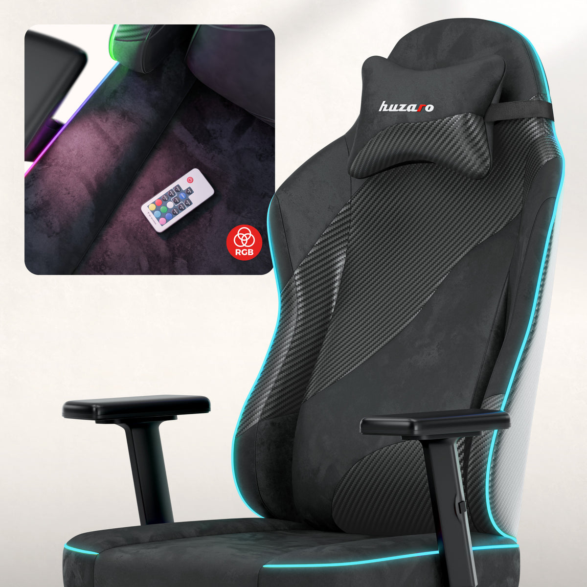 Sedia da gaming per adolescenti Huzaro Ranger 5.7 RGB Black