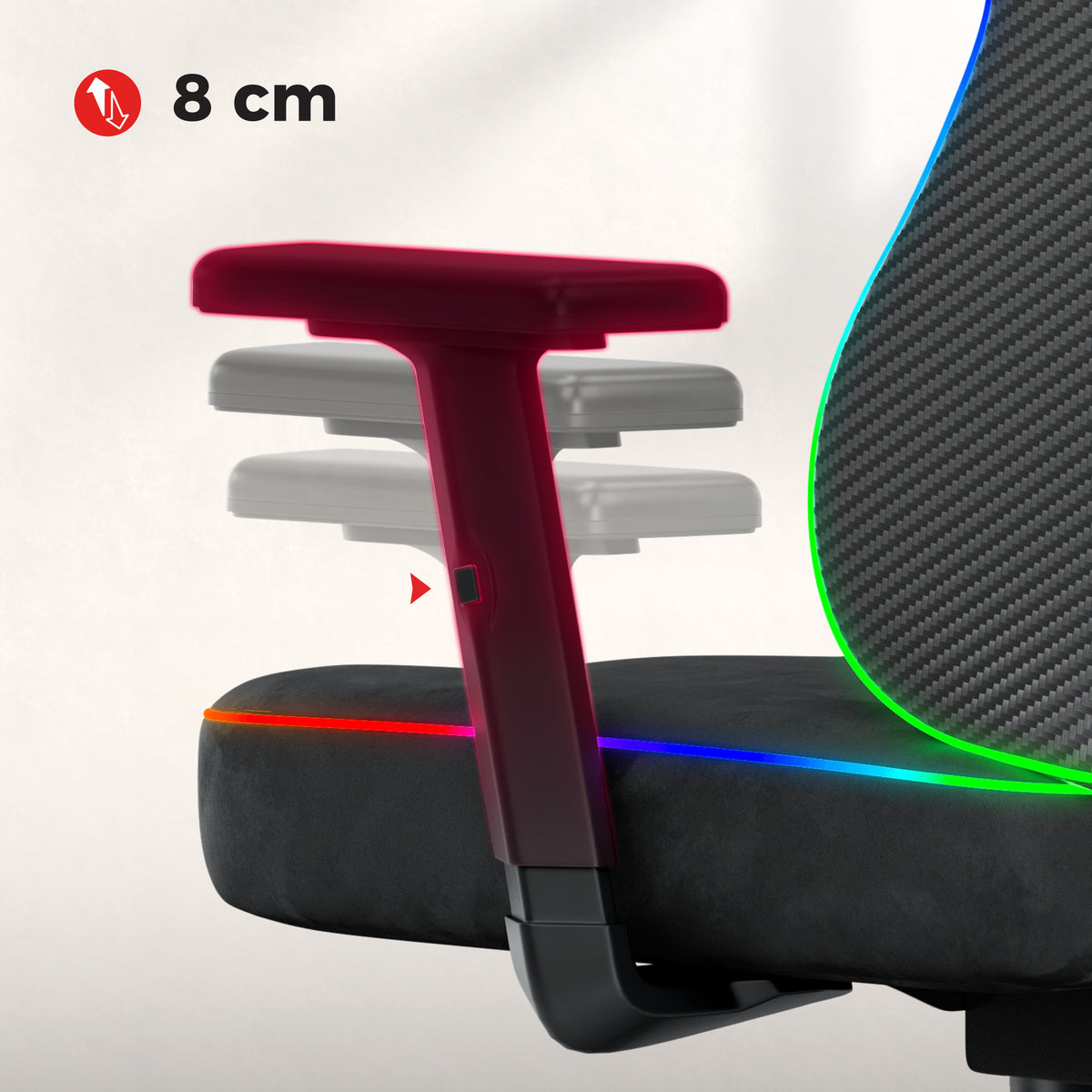 Sedia da gaming per adolescenti Huzaro Ranger 5.7 RGB Black