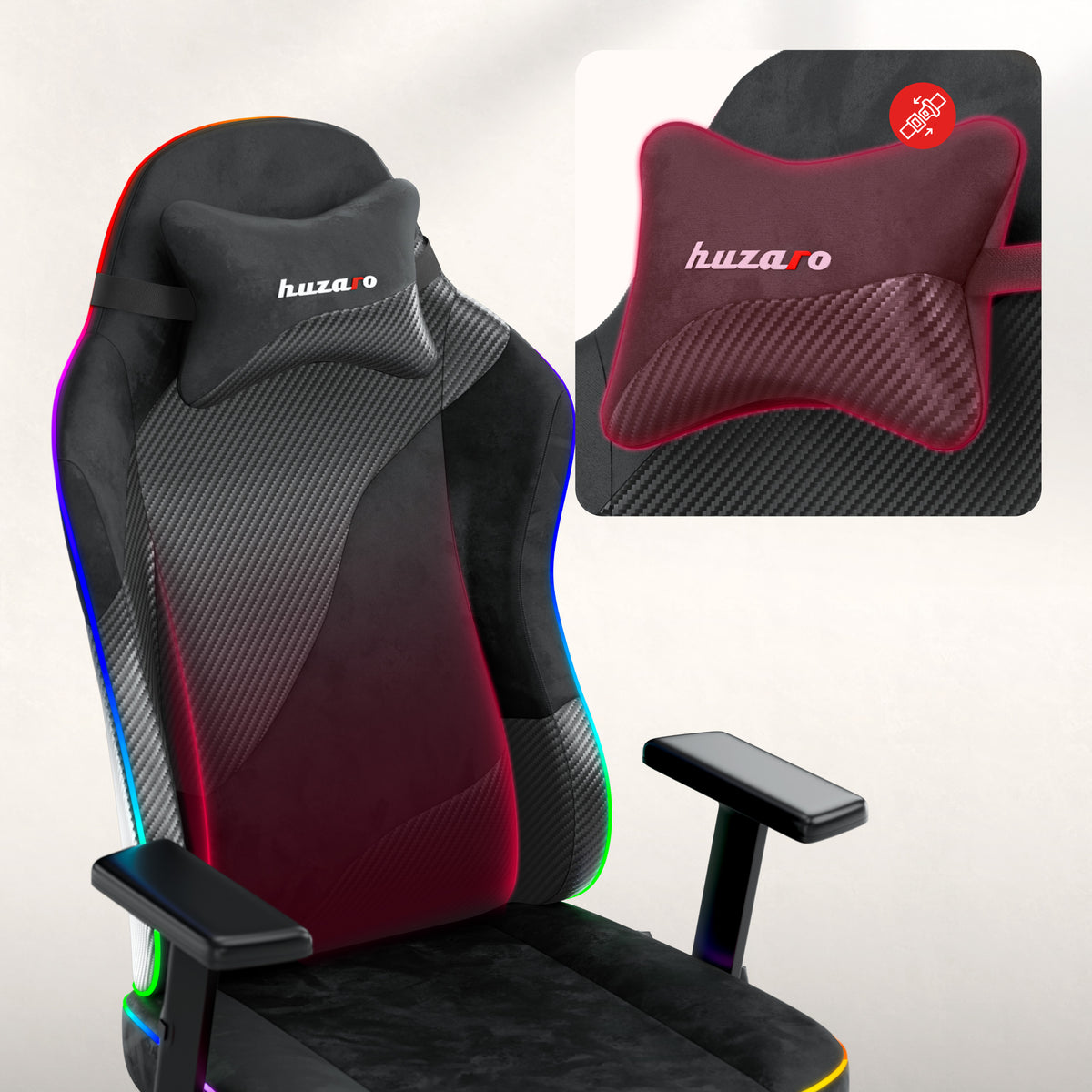 Sedia da gaming per adolescenti Huzaro Ranger 5.7 RGB Black