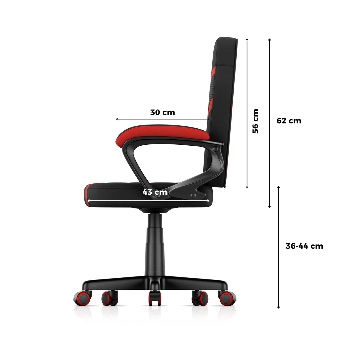Poltrona da gaming per bambini HUZARO RANGER 1.0 Red Mesh