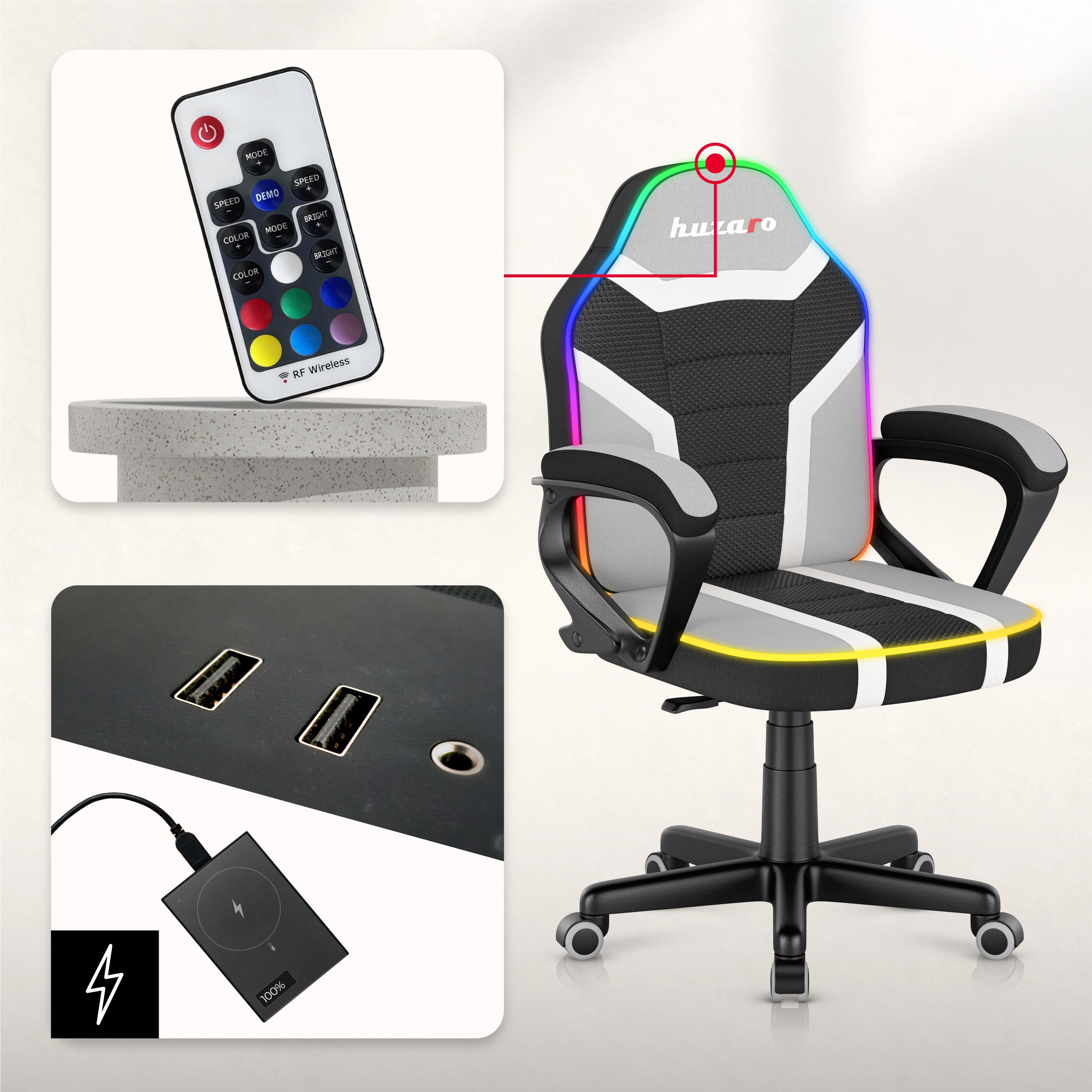 Poltrona da gaming per bambini Huzaro Ranger 1.0 RGB