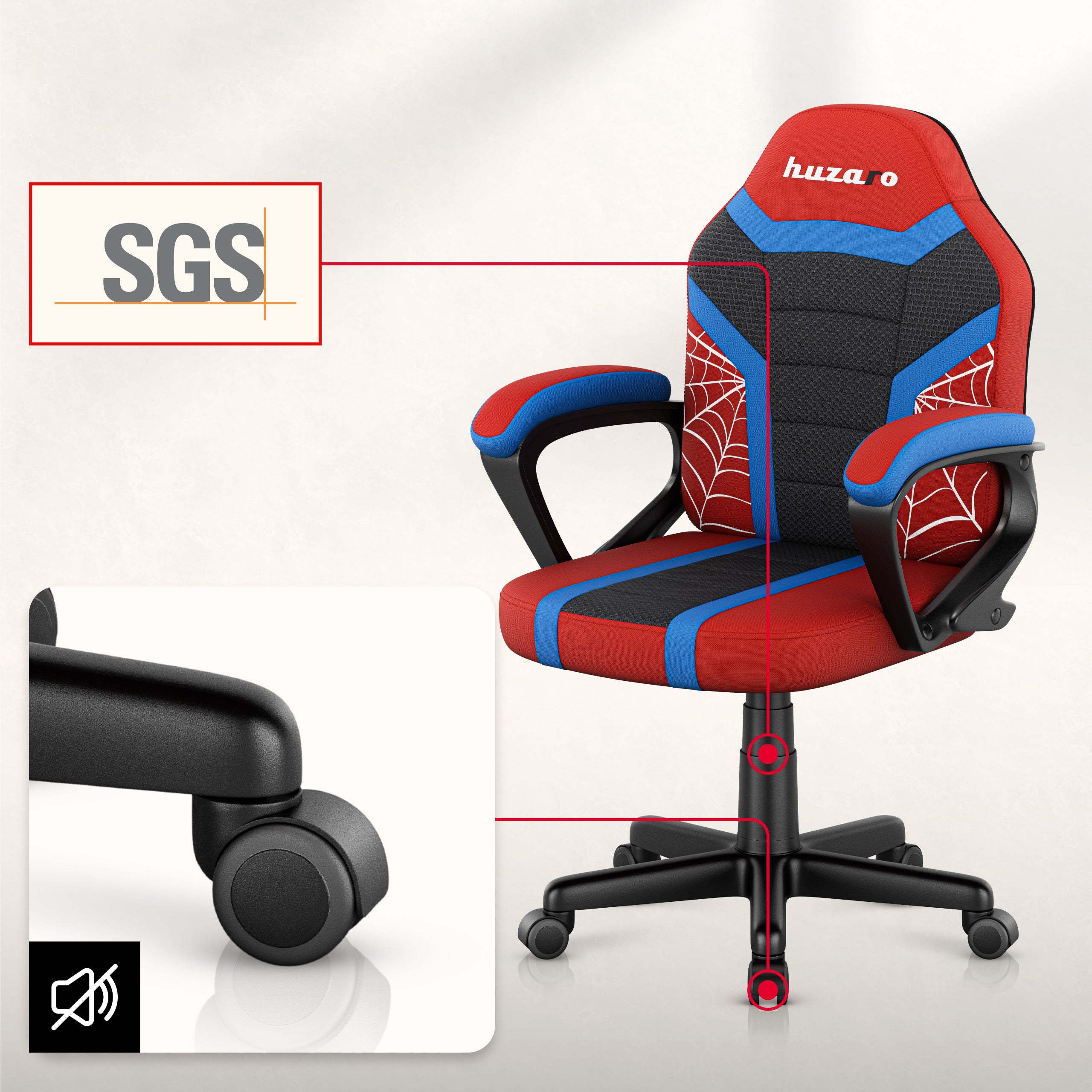 Poltrona da gaming per bambini Huzaro Ranger 1.0 Spider Mesh