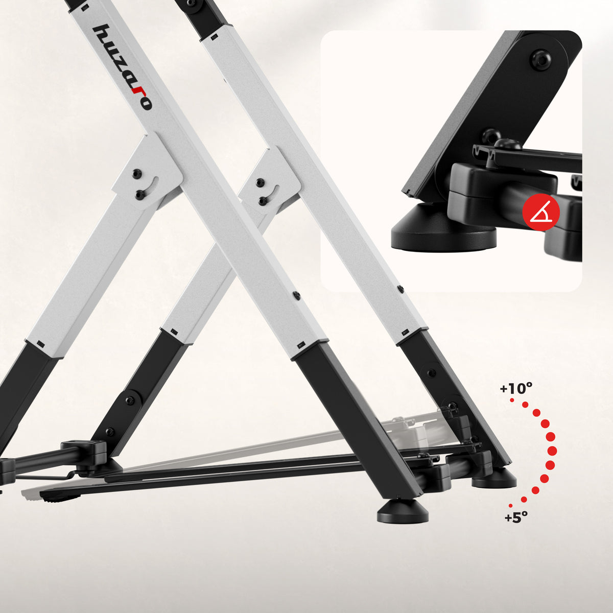 Telaio pieghevole per sim racing Huzaro Speed 2.5 White