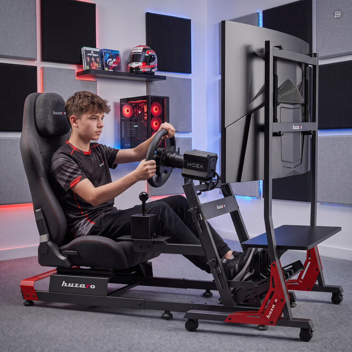 Supporto TV con ripiano Huzaro Speed 9.2