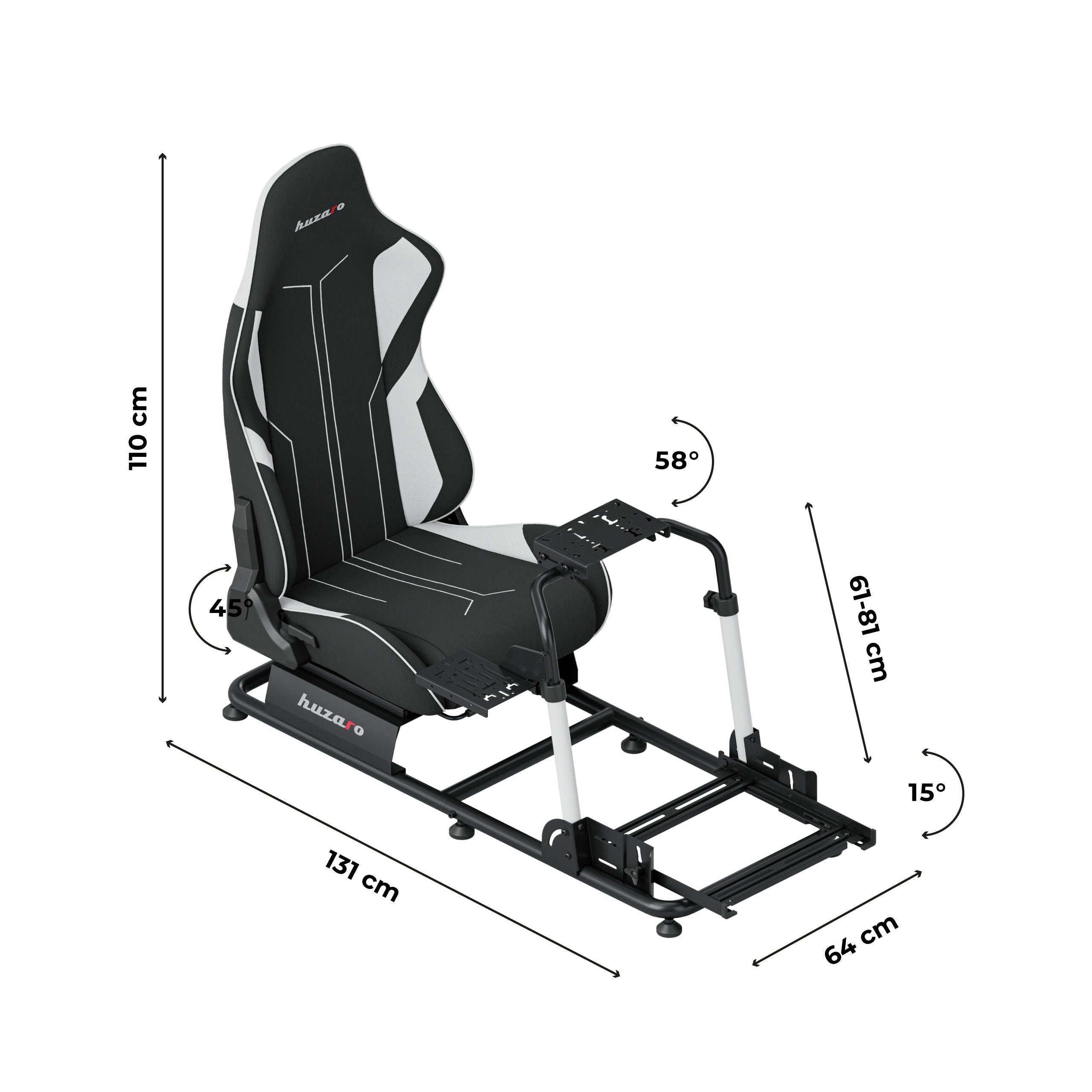 Cabina di guida da gara Huzaro Speed 5.5 per sim racing