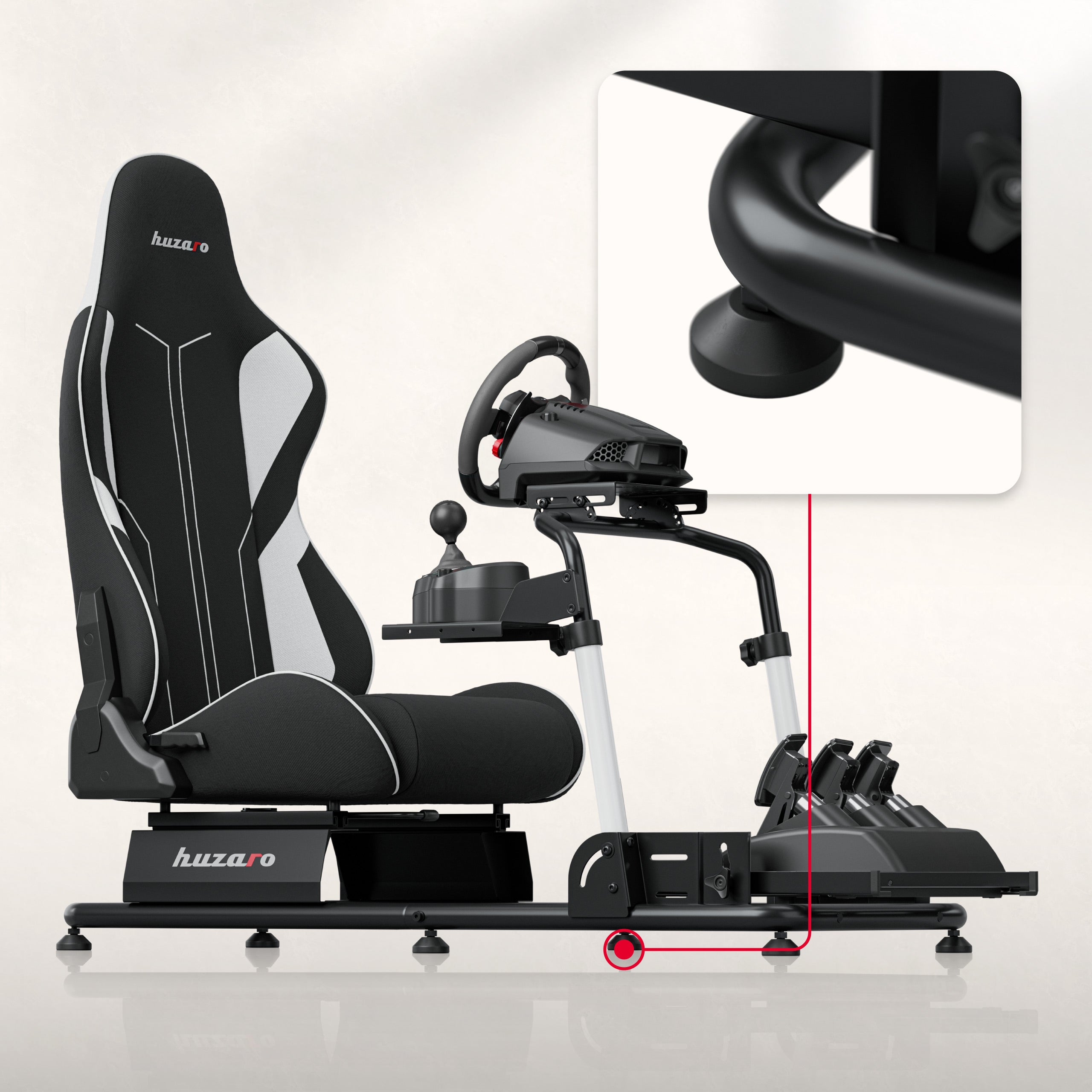 Cabina di guida da gara Huzaro Speed 5.5 per sim racing