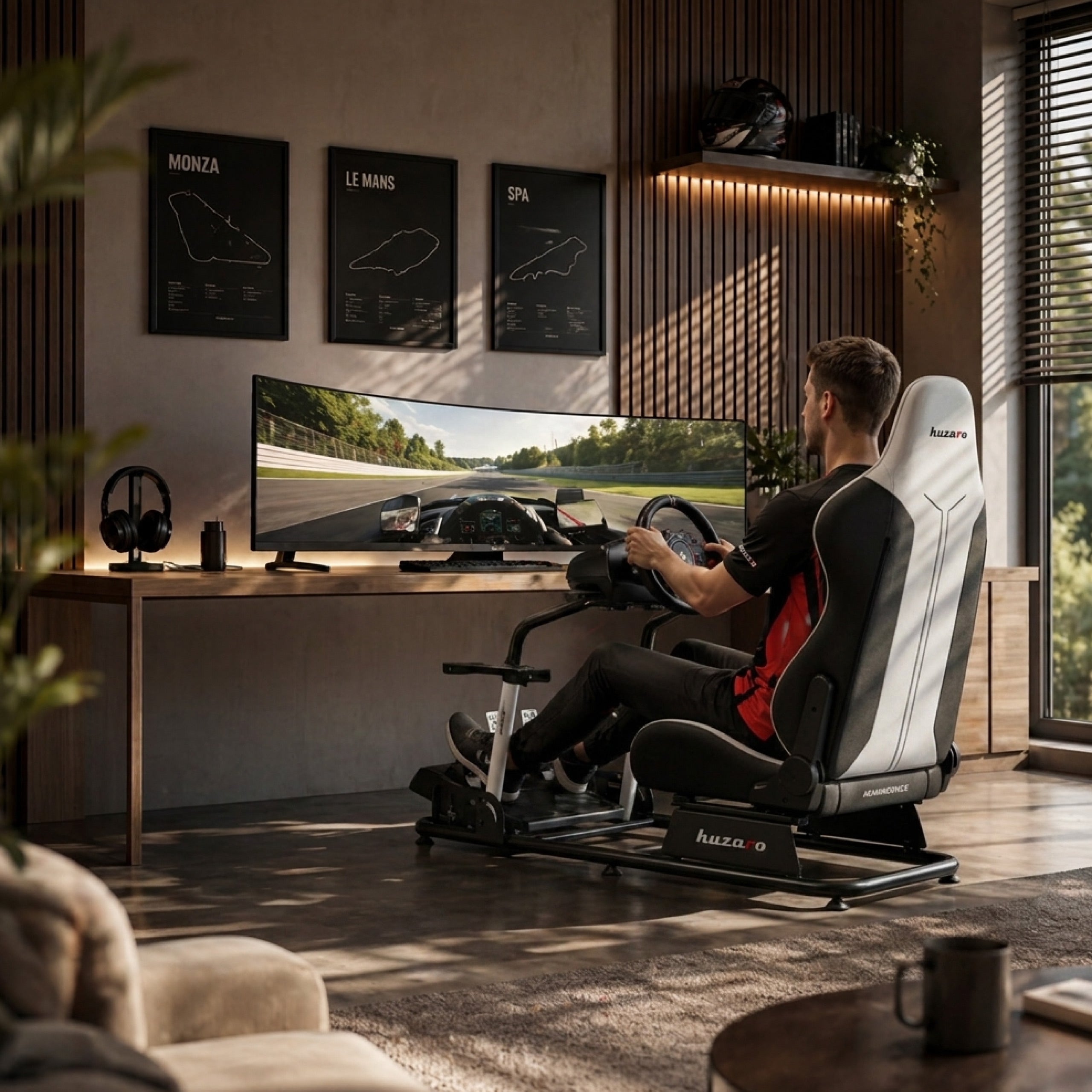 Cabina di guida da gara Huzaro Speed 5.5 per sim racing