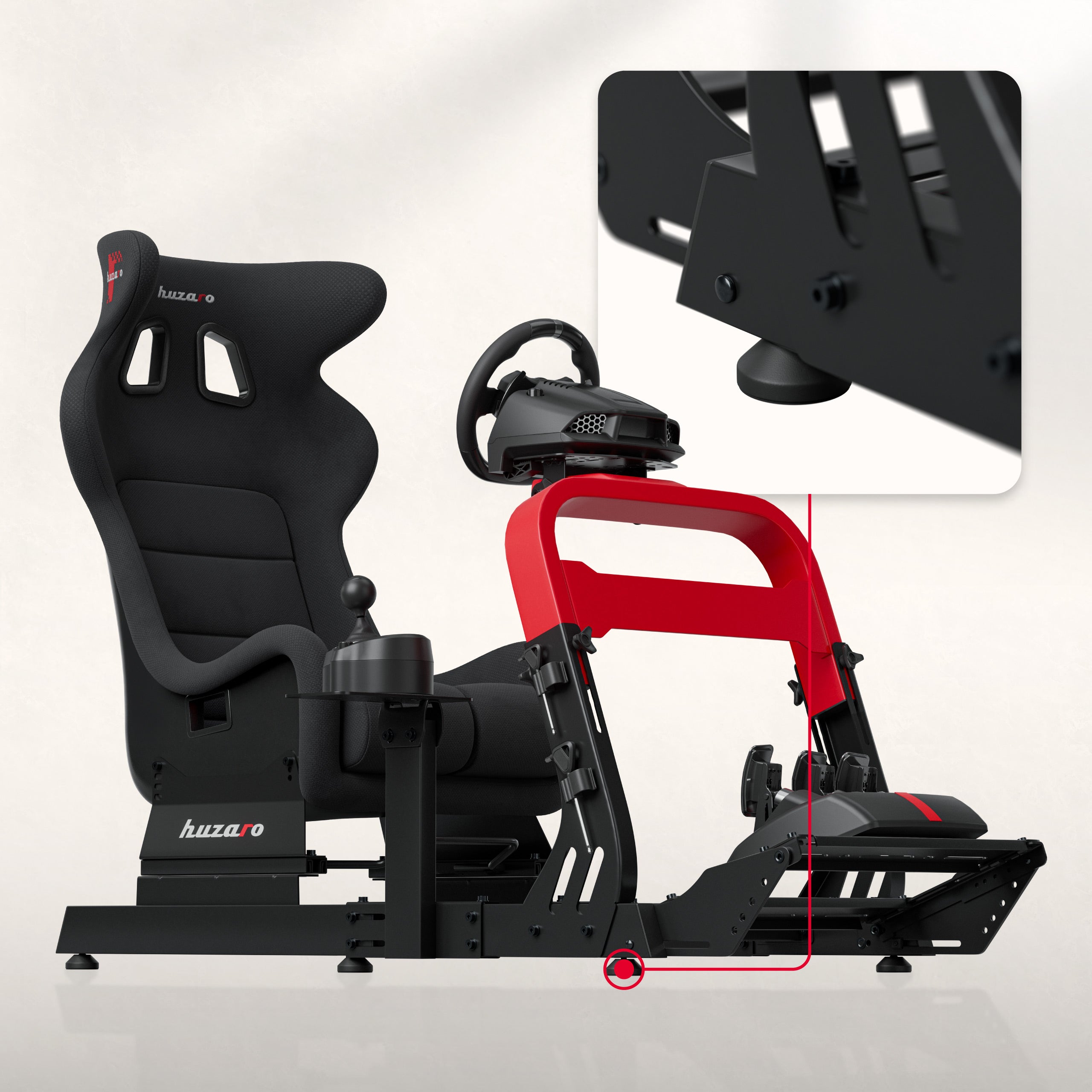 Cockpit da gara Huzaro Speed 8.3 per sim racing