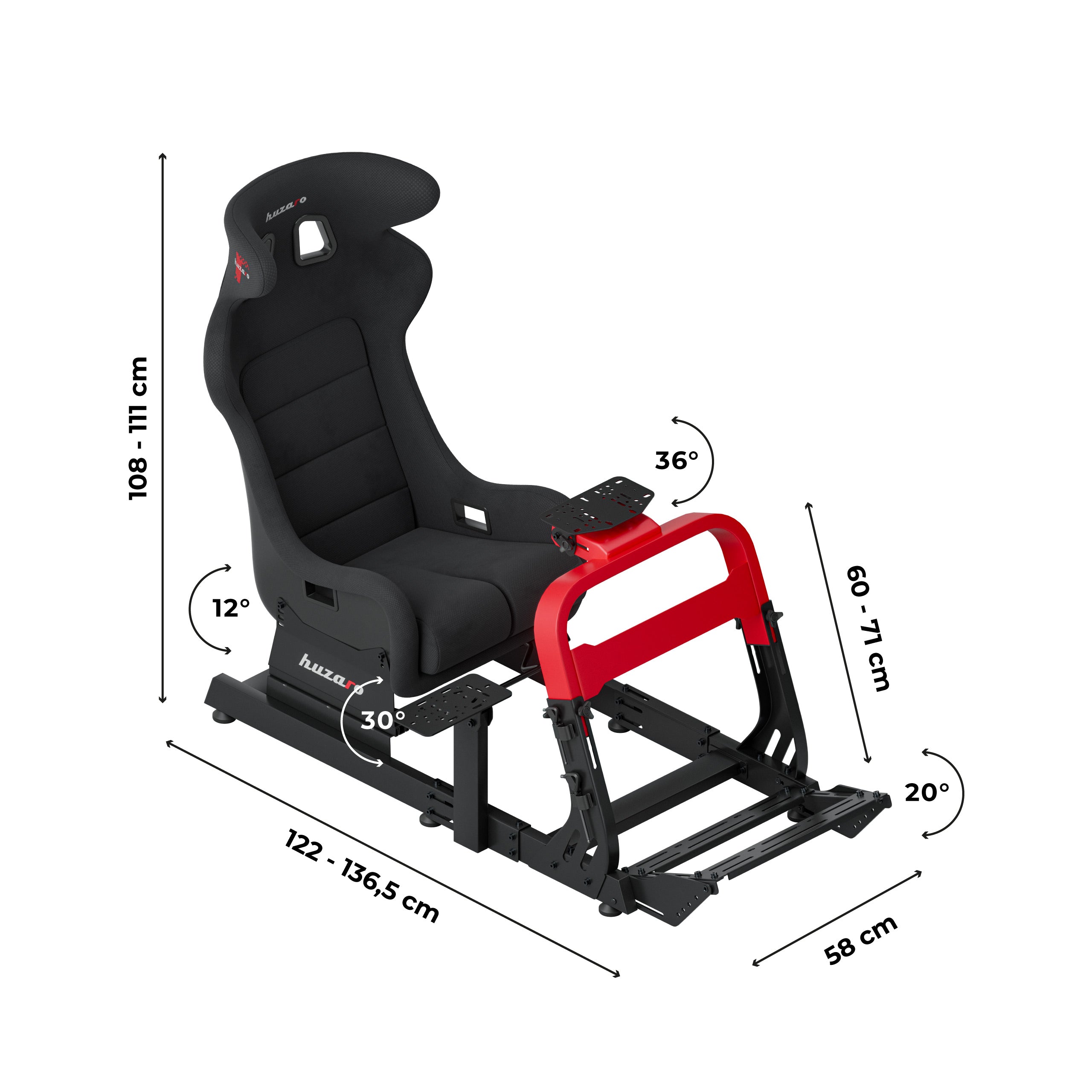 Cockpit da gara Huzaro Speed 8.3 per sim racing