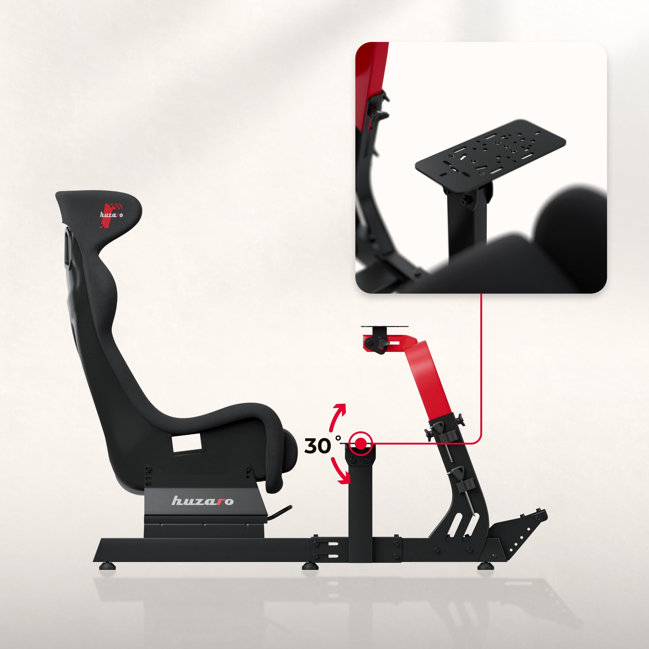 Cockpit da gara Huzaro Speed 8.3 per sim racing