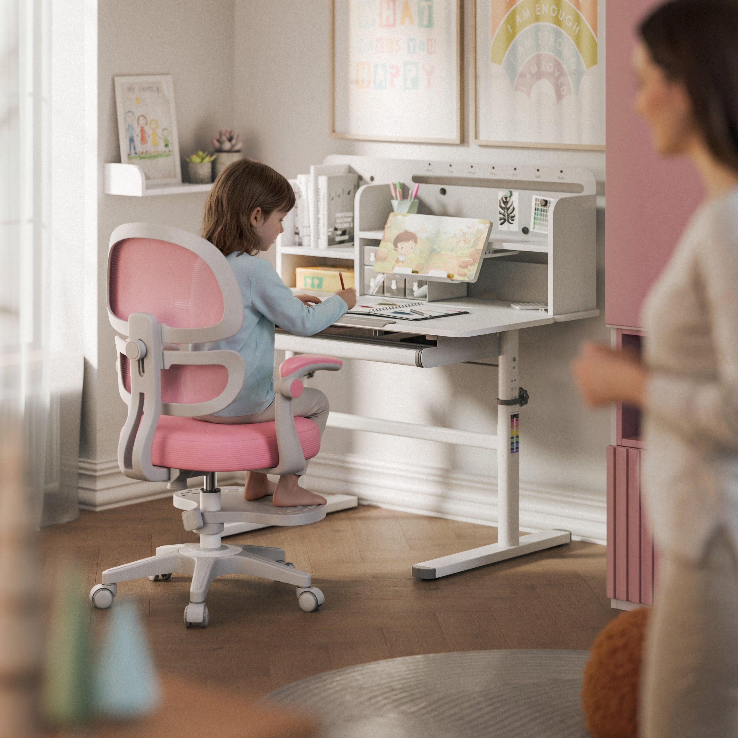 Scrivania per bambini Mark Adler Study 5.7 Grey 100 cm