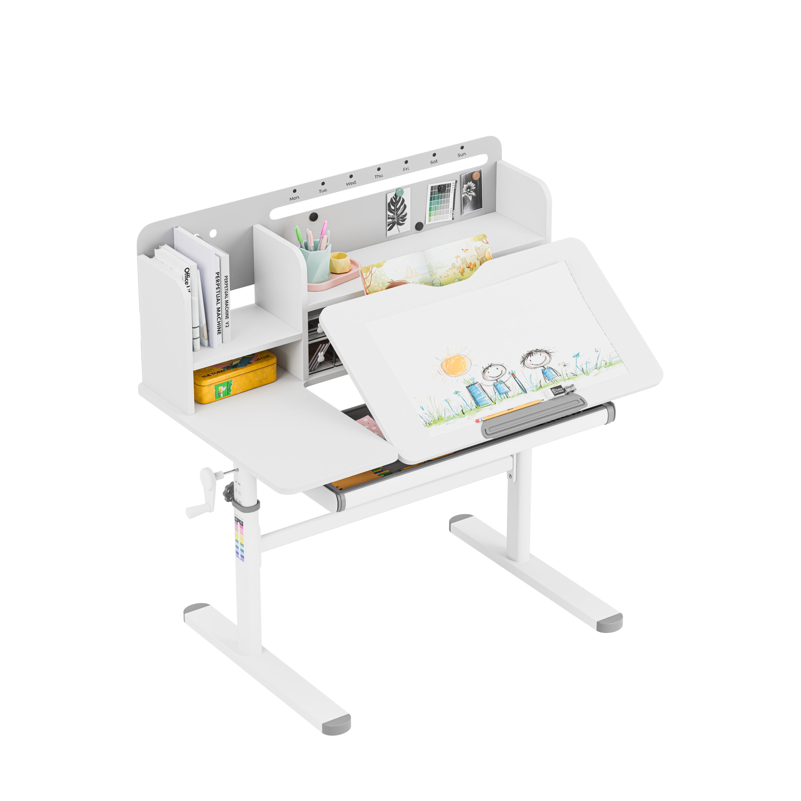 Scrivania per bambini Mark Adler Study 5.7 Grey 100 cm