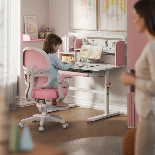 Scrivania per bambini Mark Adler Study 5.7 Pink 100 cm
