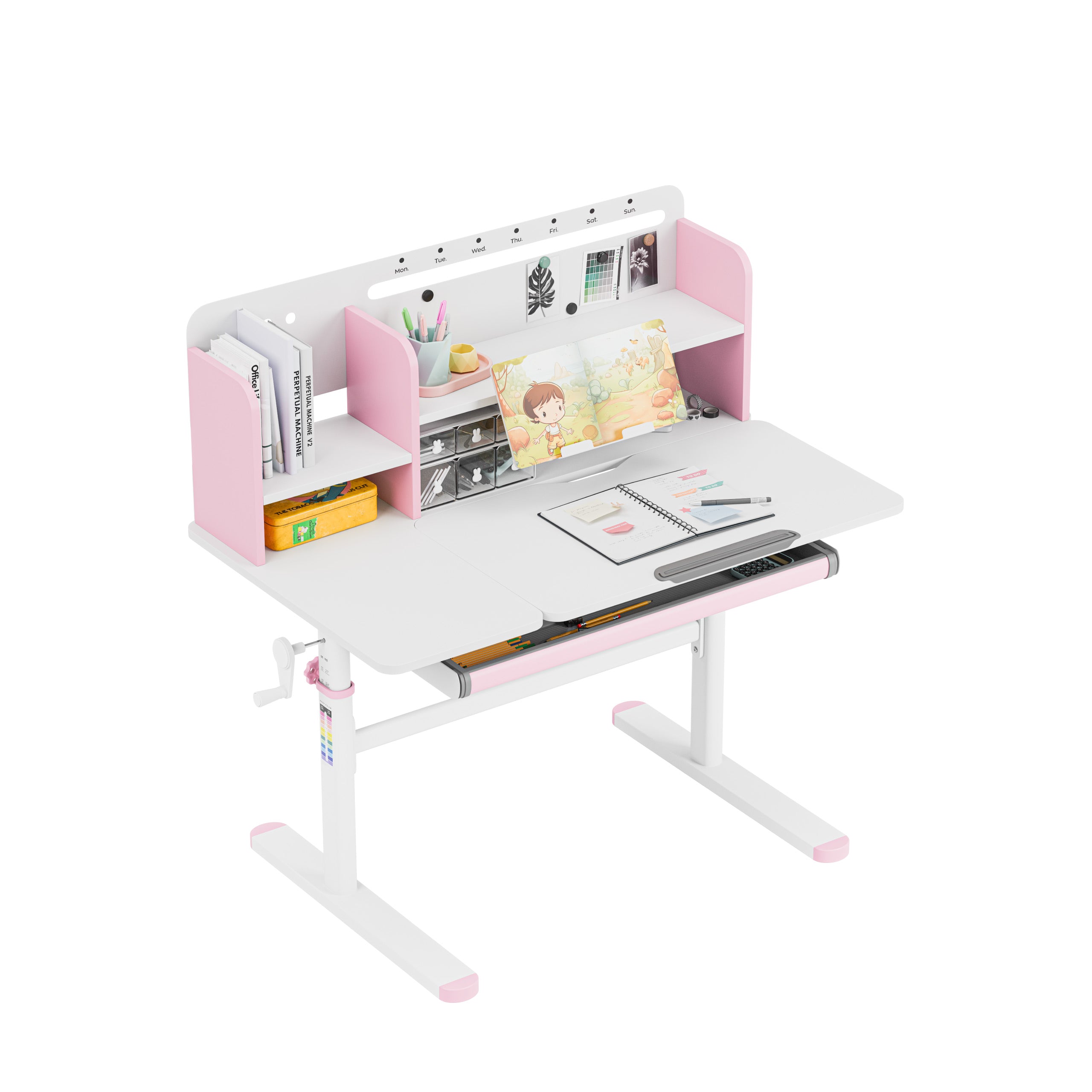 Scrivania per bambini Mark Adler Study 5.7 Pink 100 cm