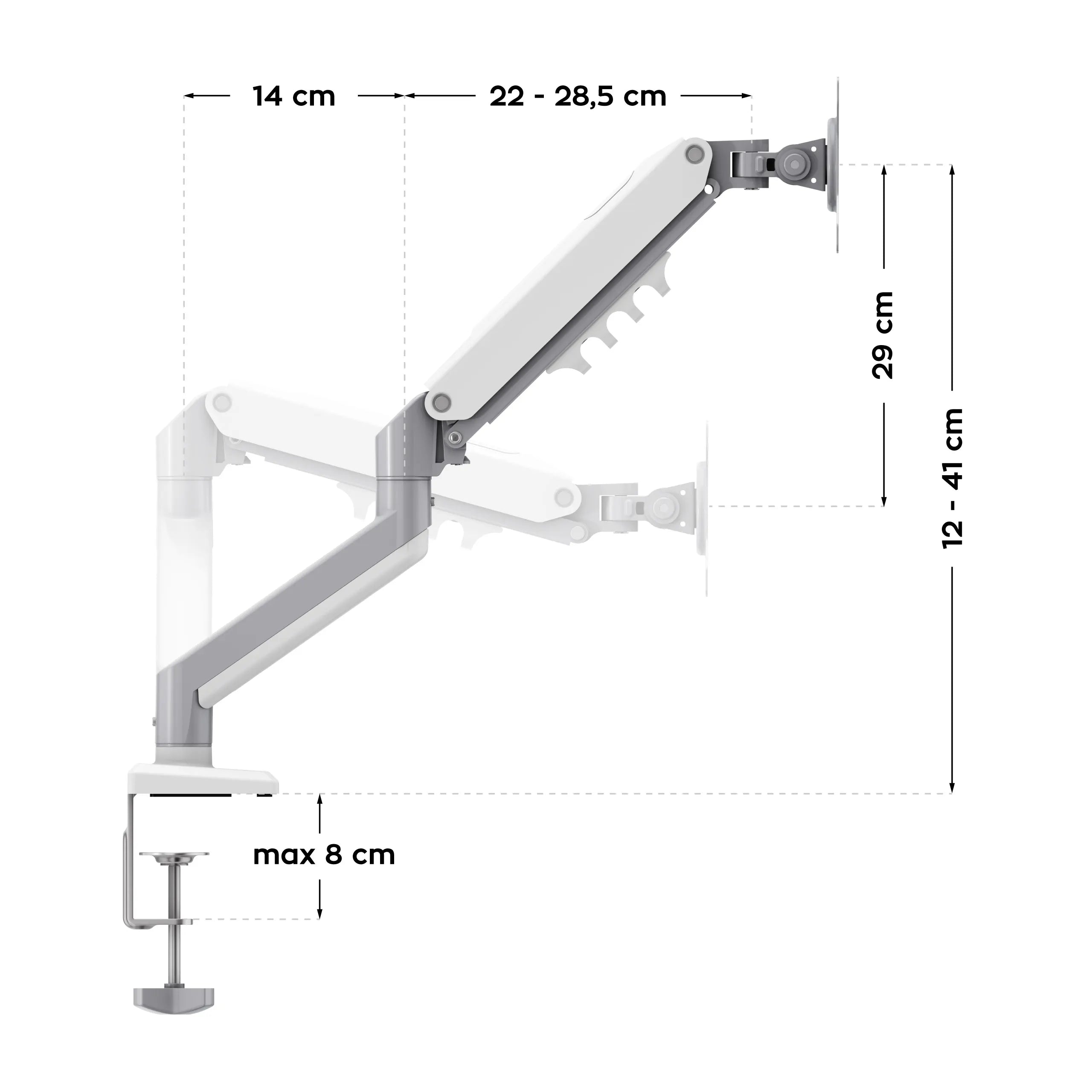 Supporto da scrivania per monitor Mark Adler Flow 2.0