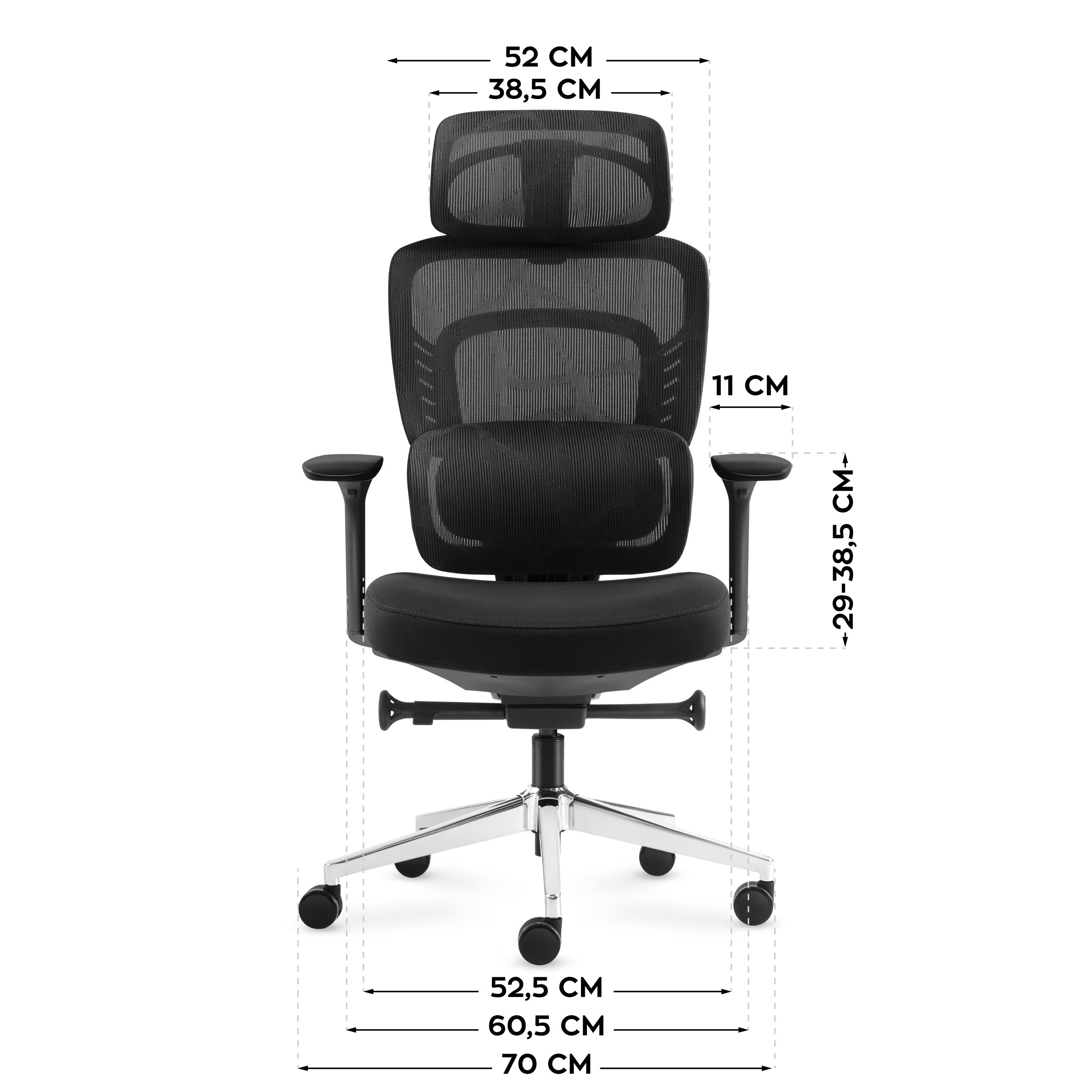 Sedia da ufficio con funzione massaggio Mark Adler Visioner 6.1 Black