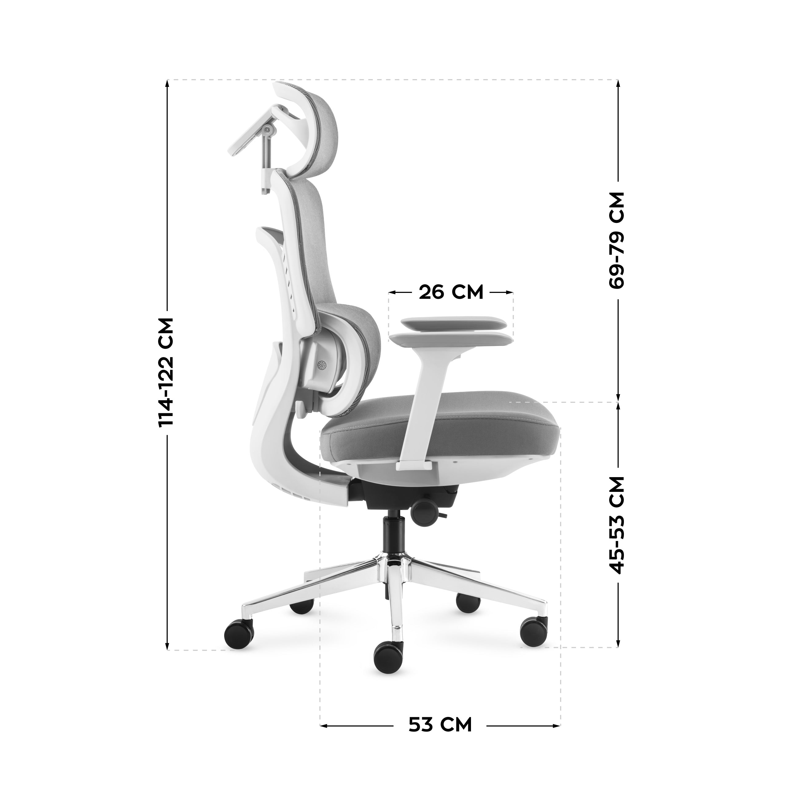 Poltrona da ufficio con funzione massaggio Mark Adler Visioner 6.1 Grey