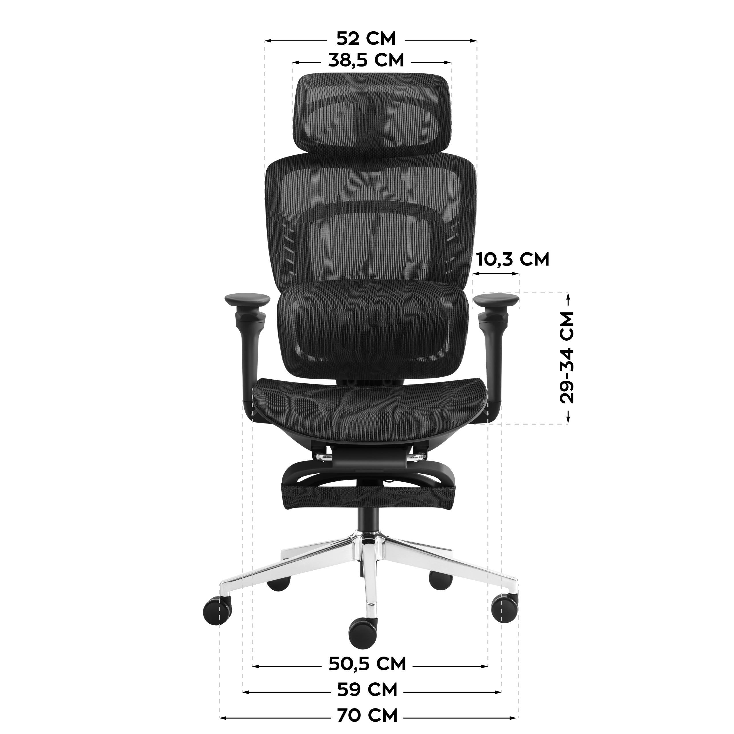 Poltrona da ufficio con funzione massaggio Mark Adler Visioner 8.3 Black