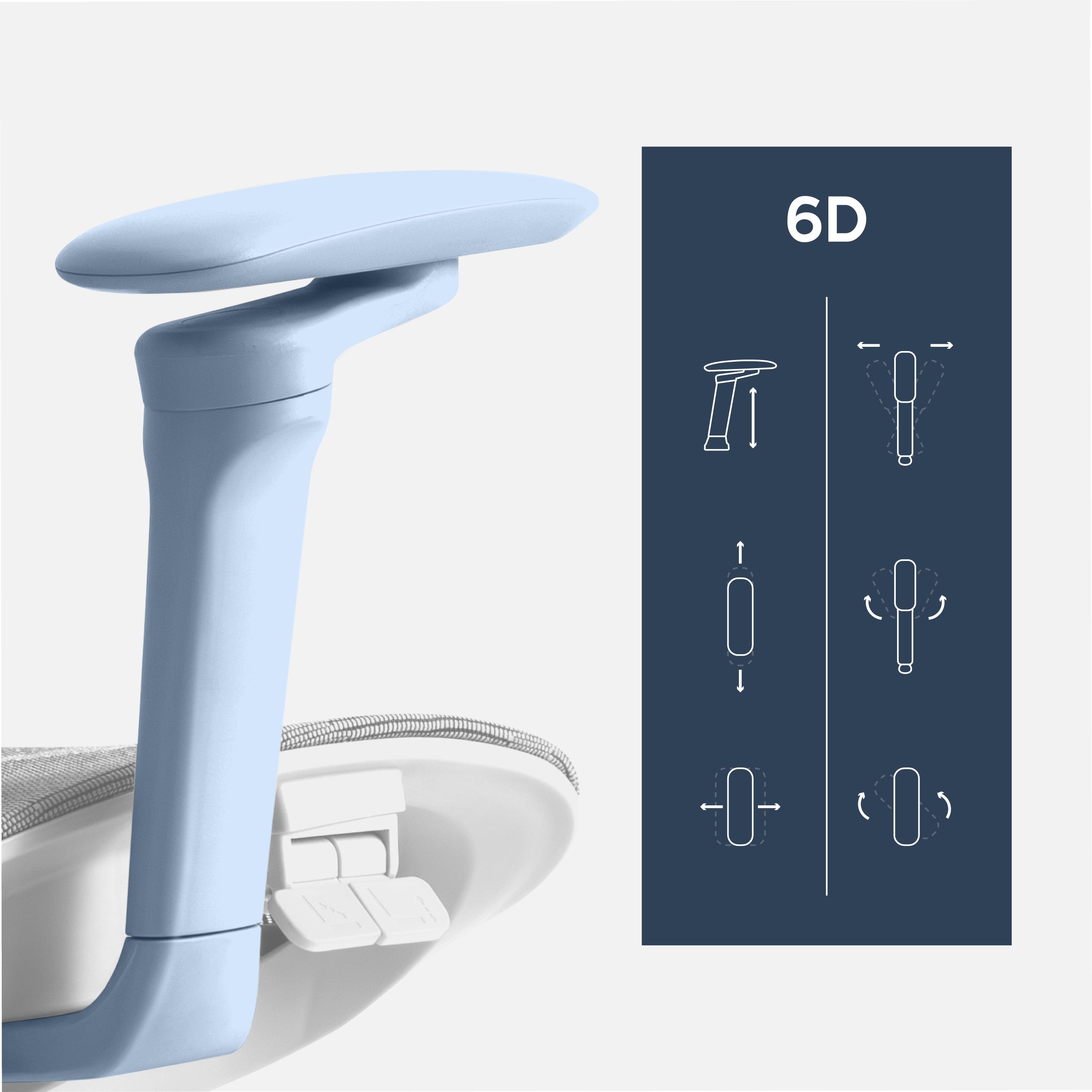 Poltrona da ufficio con funzione massaggio Mark Adler Visioner 8.3 Grey